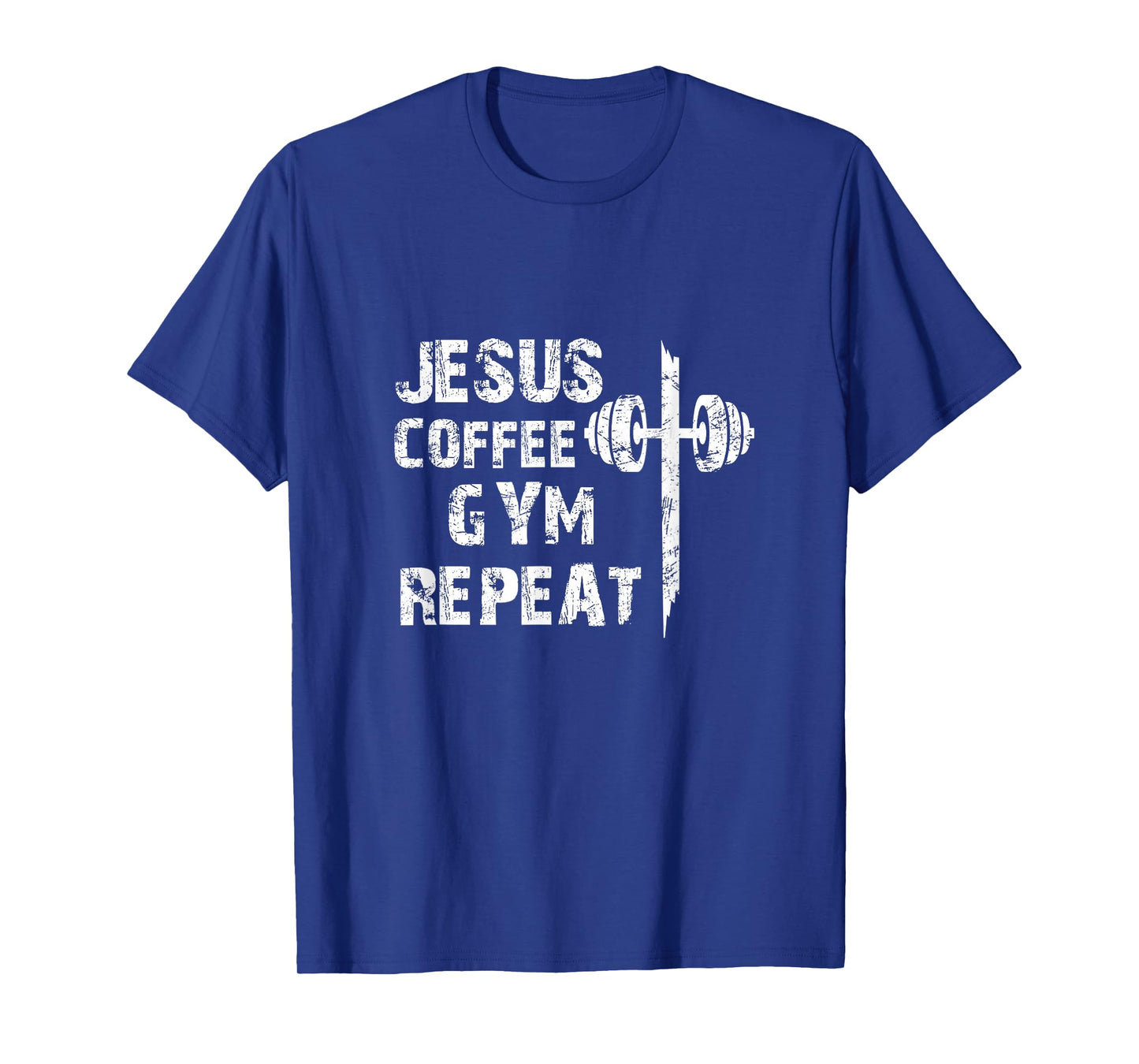 Jesus Coffee Gym Christian Workout Weightlifting Fitness T-Shirt