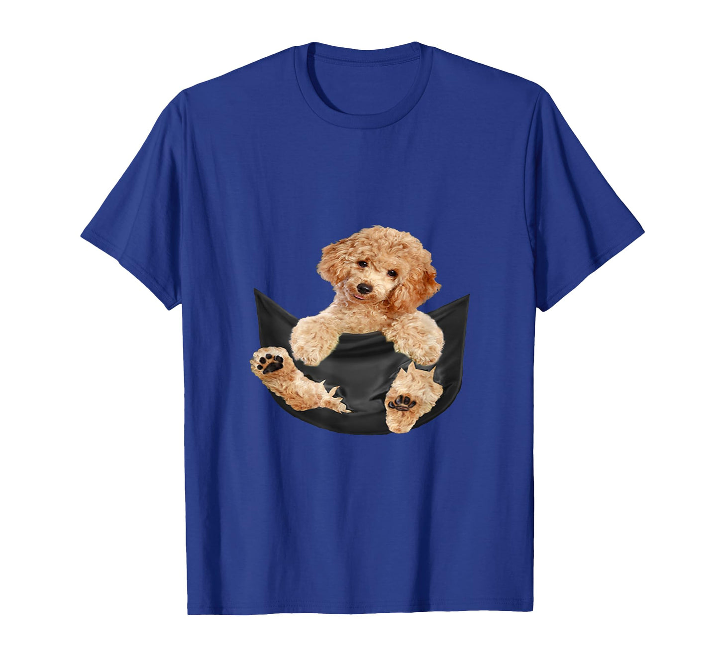 Dog Lovers Gifts Poodle In Pocket Funny Dog Men Women Girls Kids T-Shirt