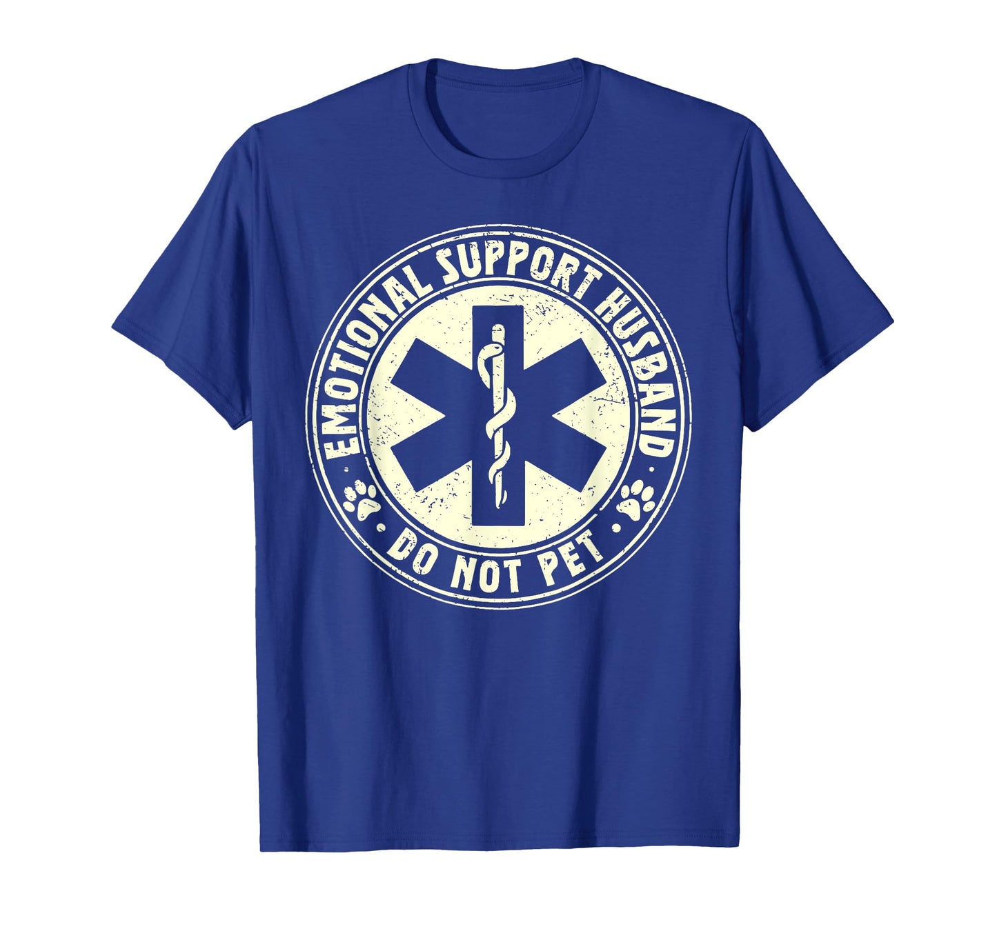 Vintage Do Not Pet Emotional Support Husband Funny T-Shirt