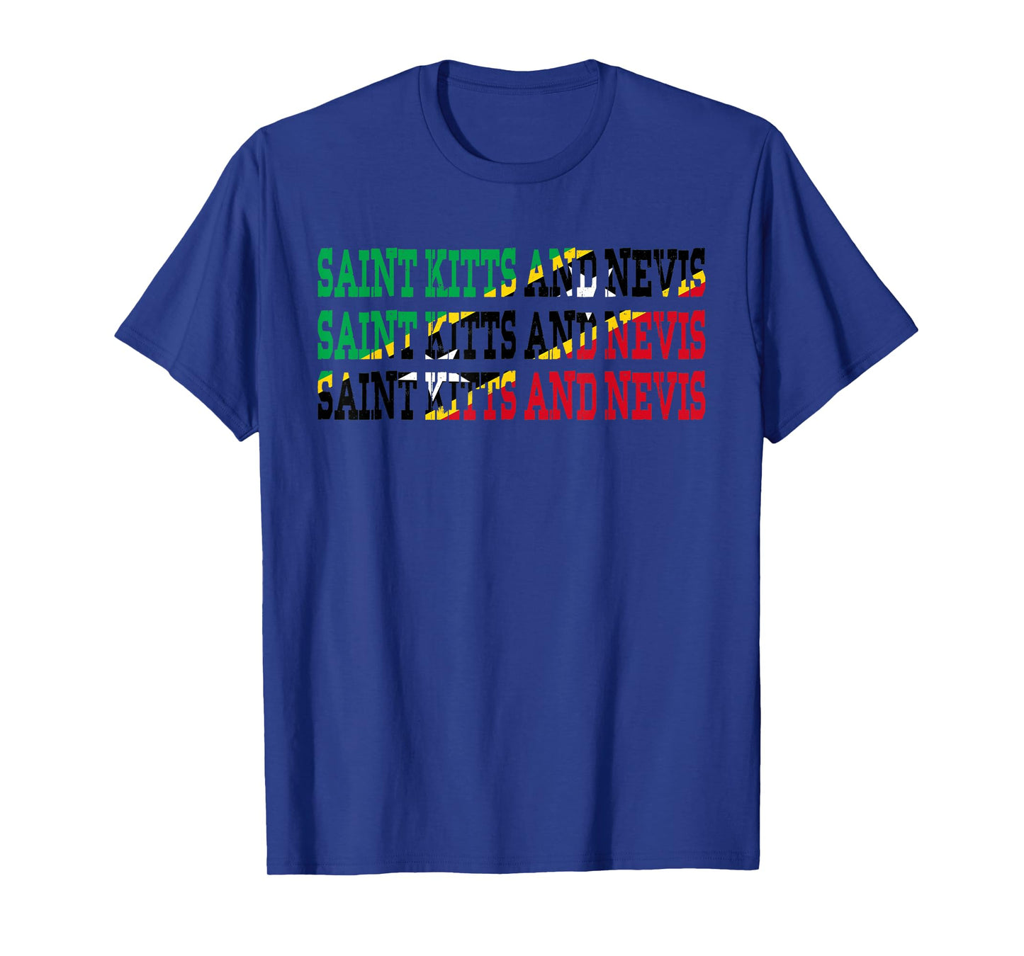 ST KITTS & NEVIS | Kittian Nevisian Flag Sports Lovers Shirt T-Shirt