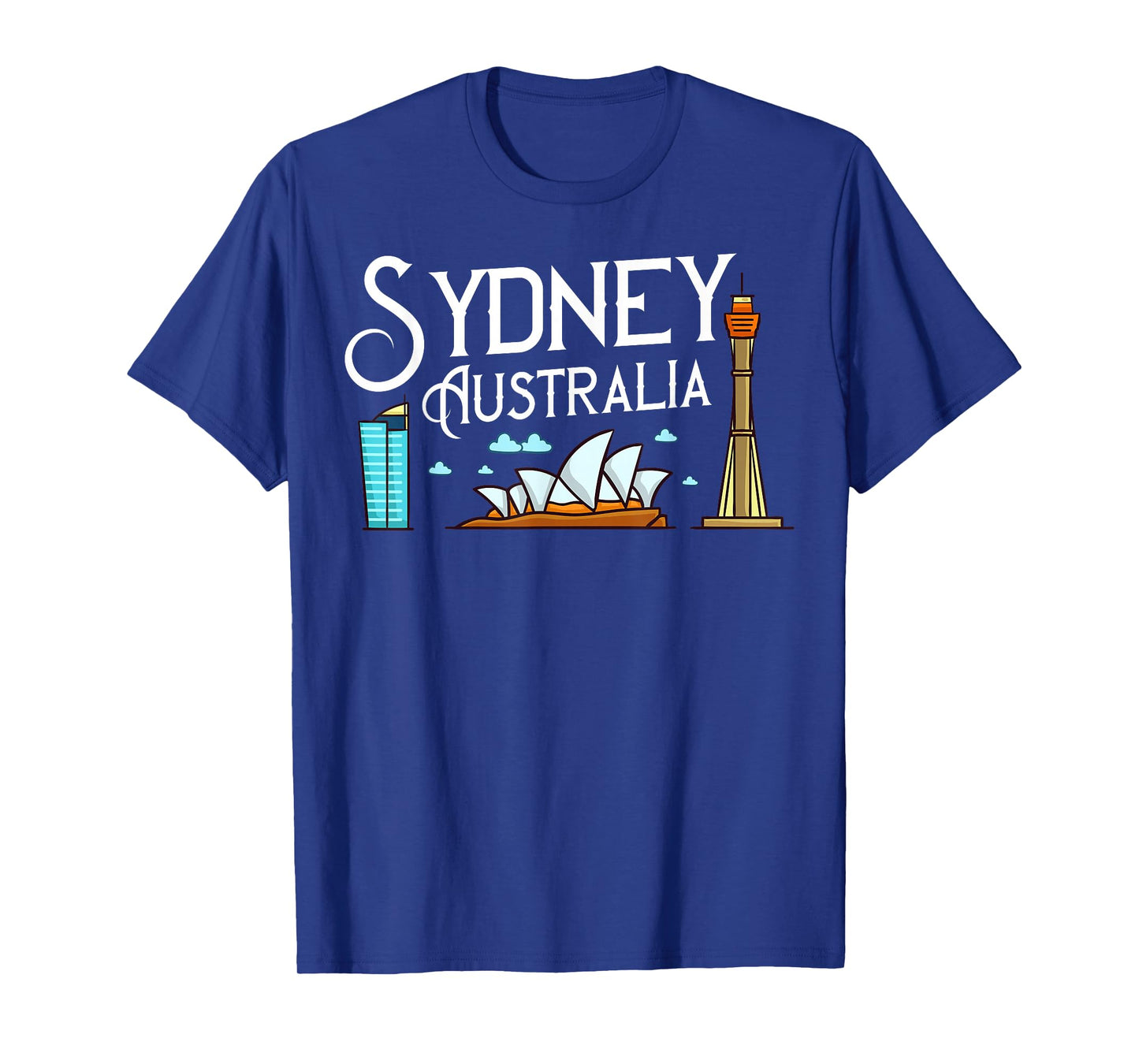 Sydney Australia City Skyline Map Travel T-Shirt