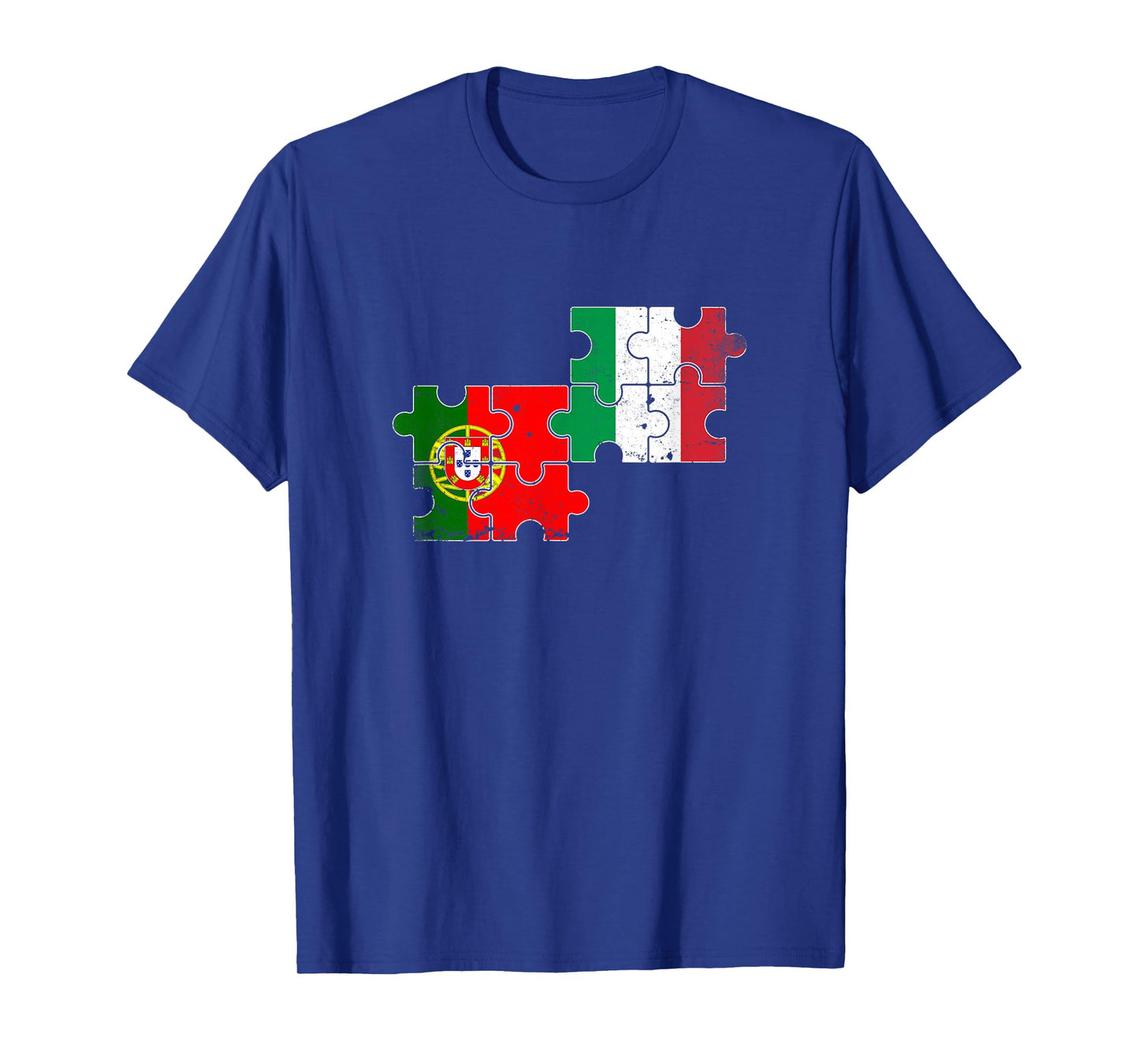 Portugal Italy Vintage Flag Italian Portuguese T-Shirt