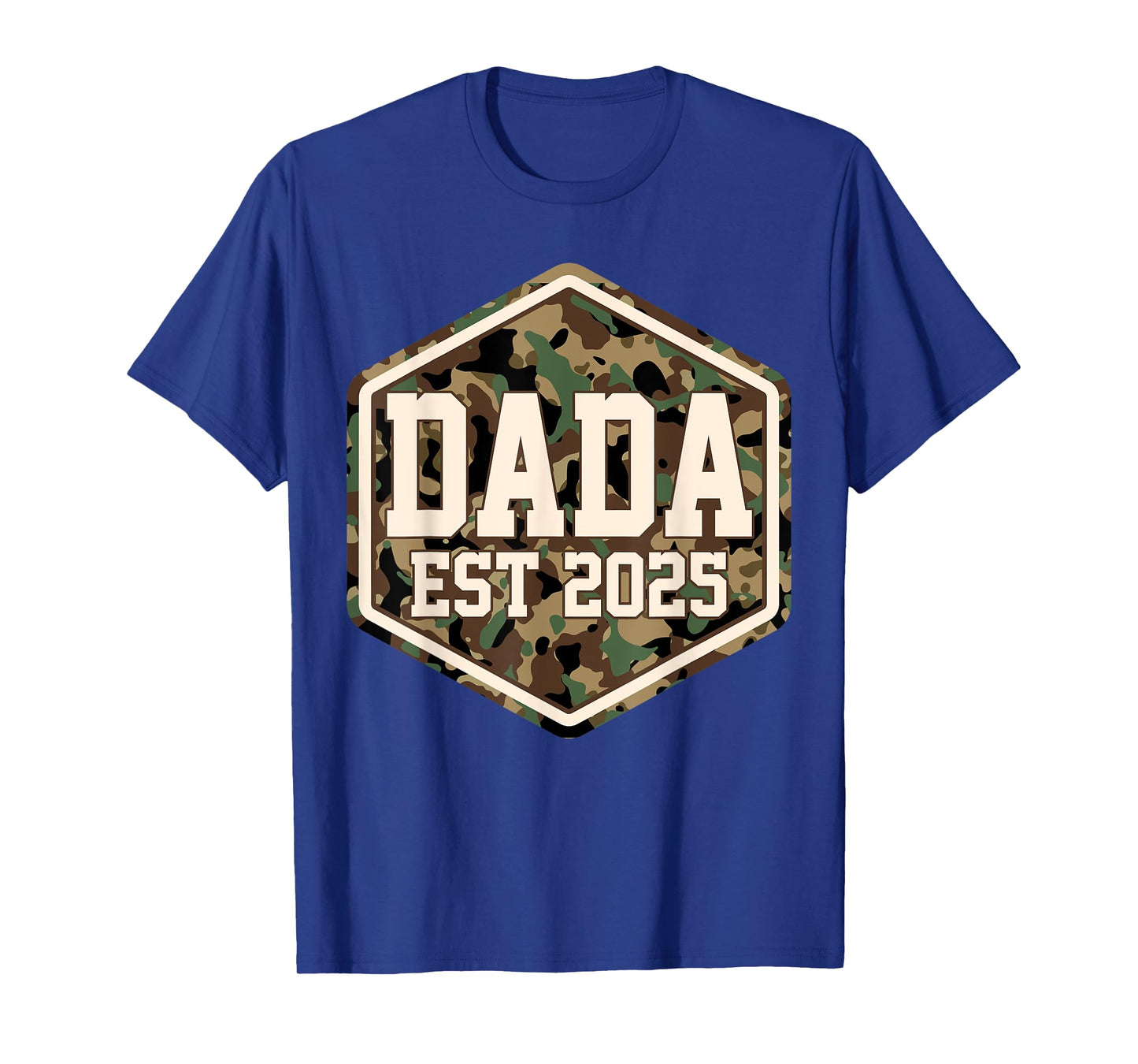CAMO Dada Est 2025 Father's Day New Dada Baby Announcement T-Shirt