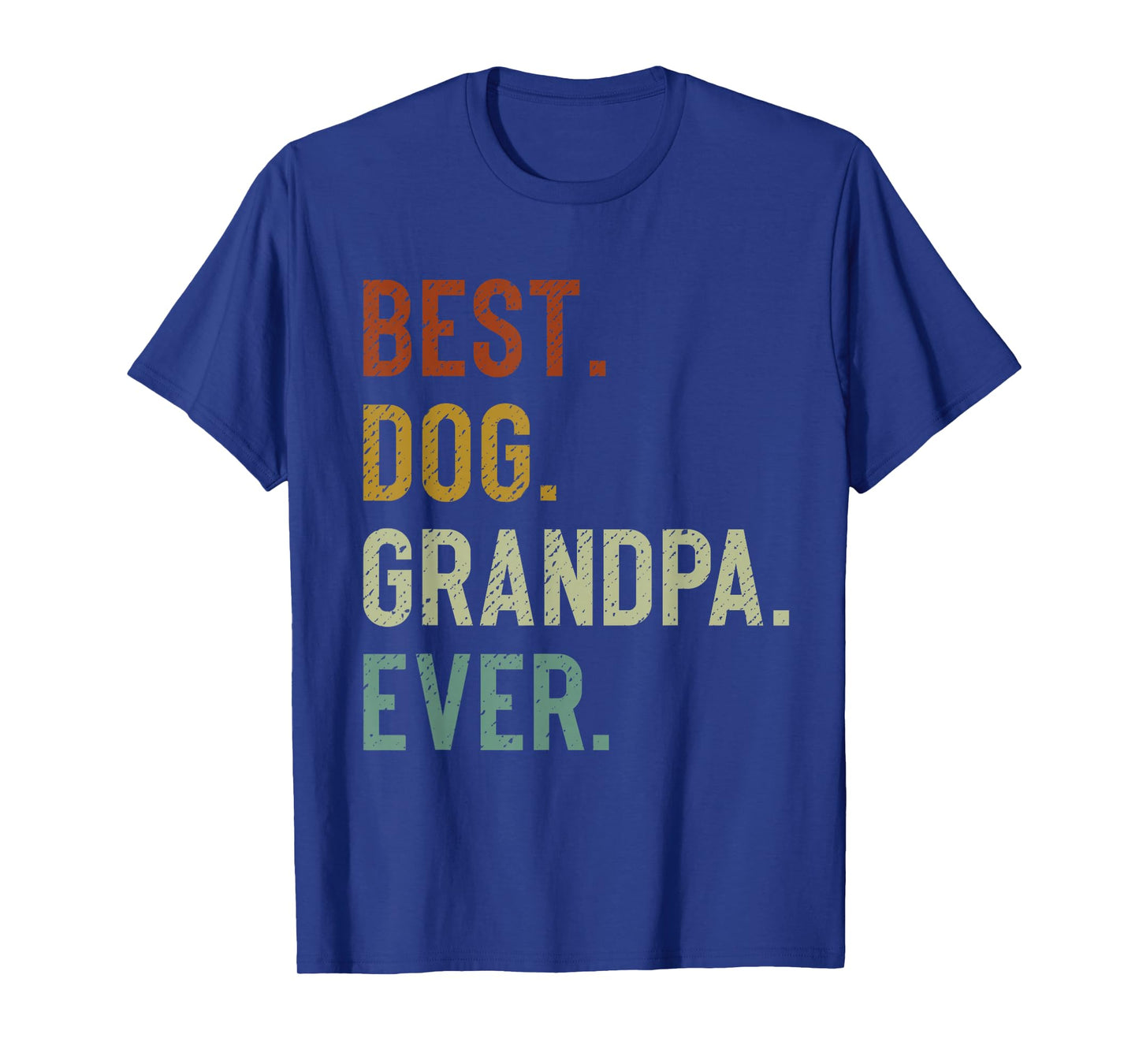 Best Dog Grandpa Ever Vintage Retro Grandpaw T-Shirt