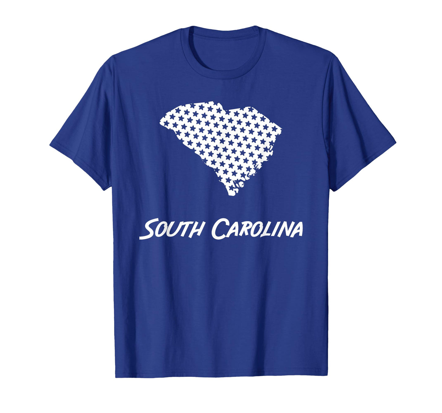 South Carolina USA State Outline Stars Vintage Retro Design T-Shirt