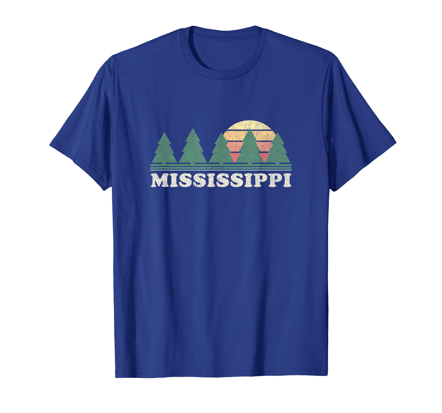 Mississippi MS T-Shirt Vintage Graphic Tee Retro 70s Design T-Shirt
