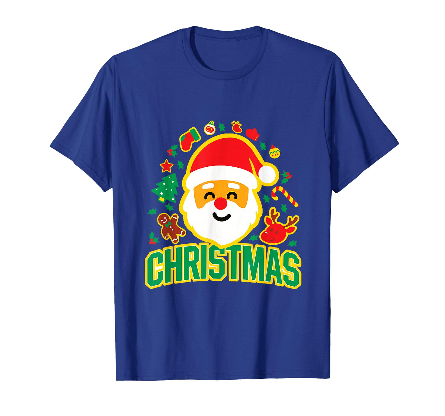 Cute Santa Claus Christmas Festive Holiday Xmas Decorations T-Shirt