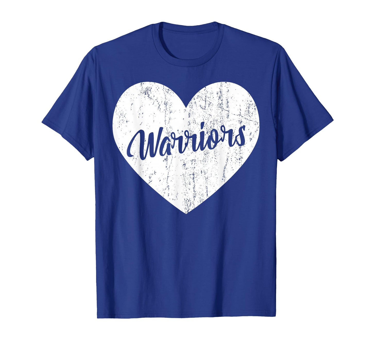 Warriors School Sports Fan Team Spirit Mascot Heart Gift T-Shirt
