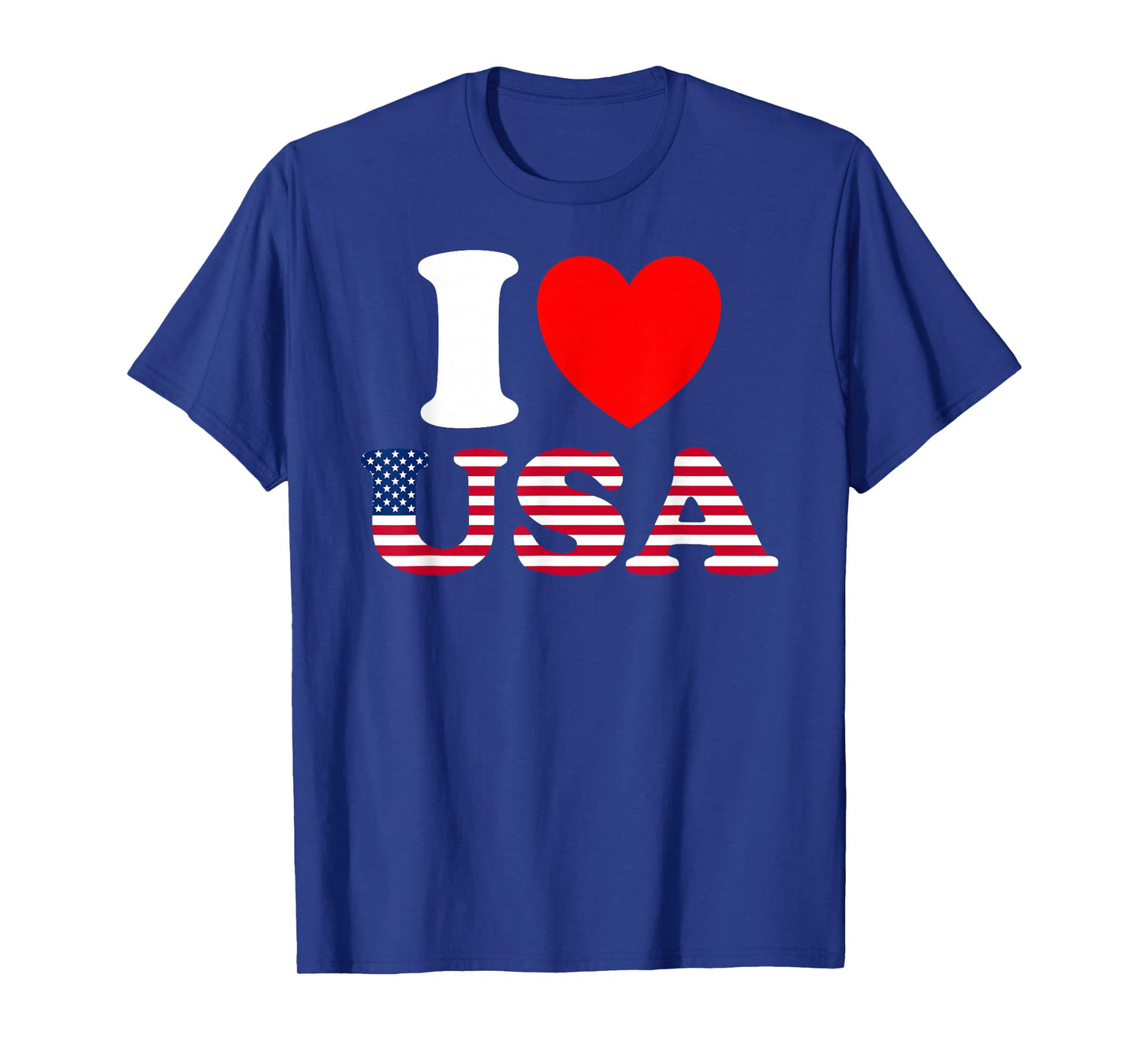 I Heart USA, I Love USA - Fun United States of America T-Shirt