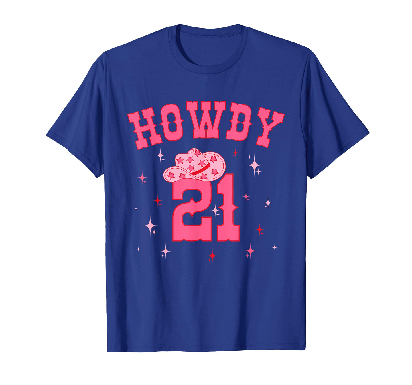 Groovy Howdy 21 Funny Retro Cowgirl Awesome 21st Birthday T-Shirt