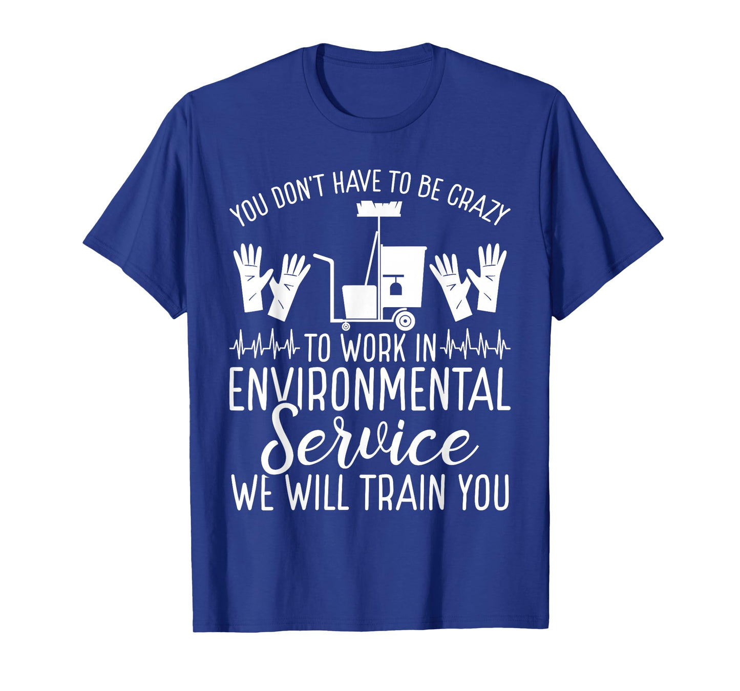 Environmental Service Technician EVS Worker EVS Tech Badge T-Shirt