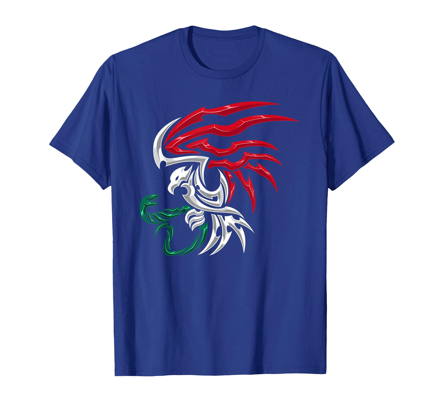 Mexico Flag - Mexican Coat of Arms Tribal Style T-Shirt