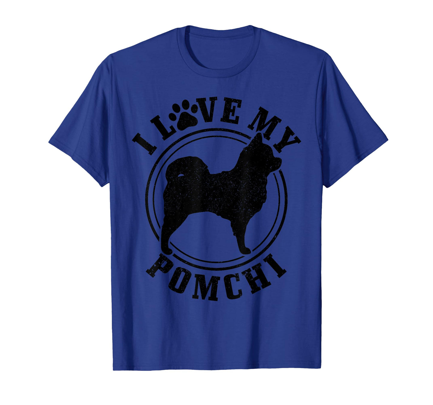 Pomchi Dog I Love My Pomchi Mom Dad Men Women T-Shirt