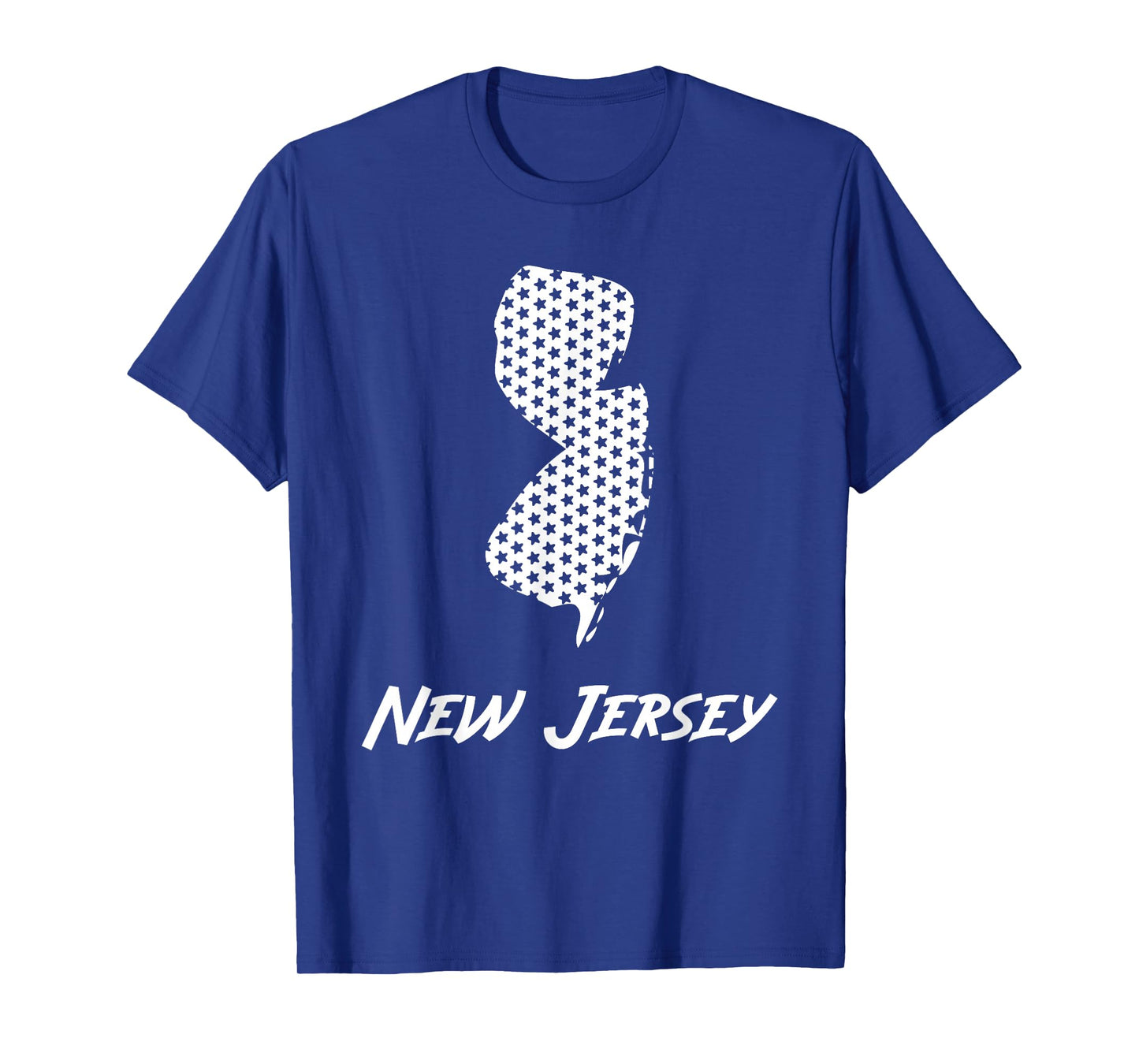 New Jersey USA State Outline Stars Vintage Retro Design T-Shirt