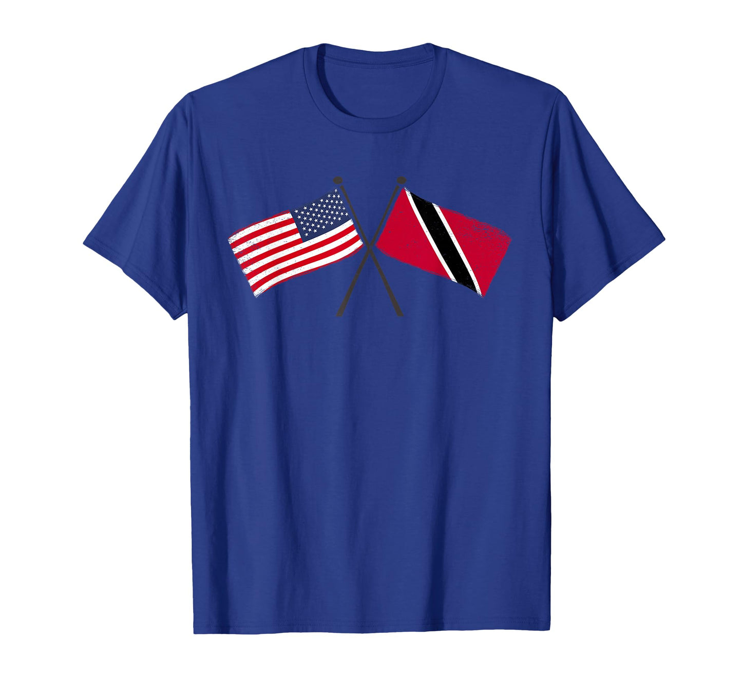 USA Trinidad and Tobago Crossed Flags American Trinidadian T-Shirt