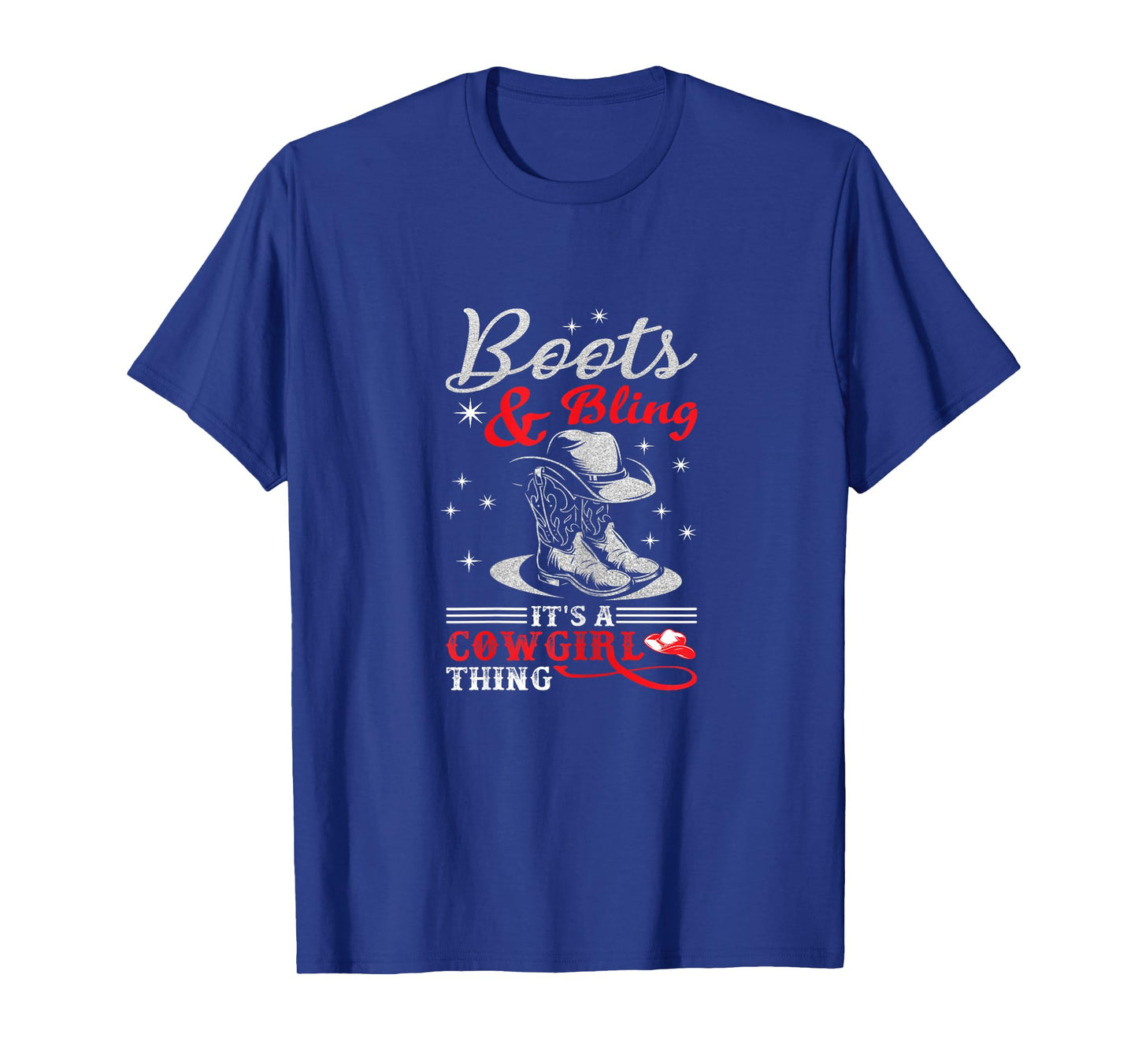 boots & bling it's a cowgirl thing Western T-Shirt