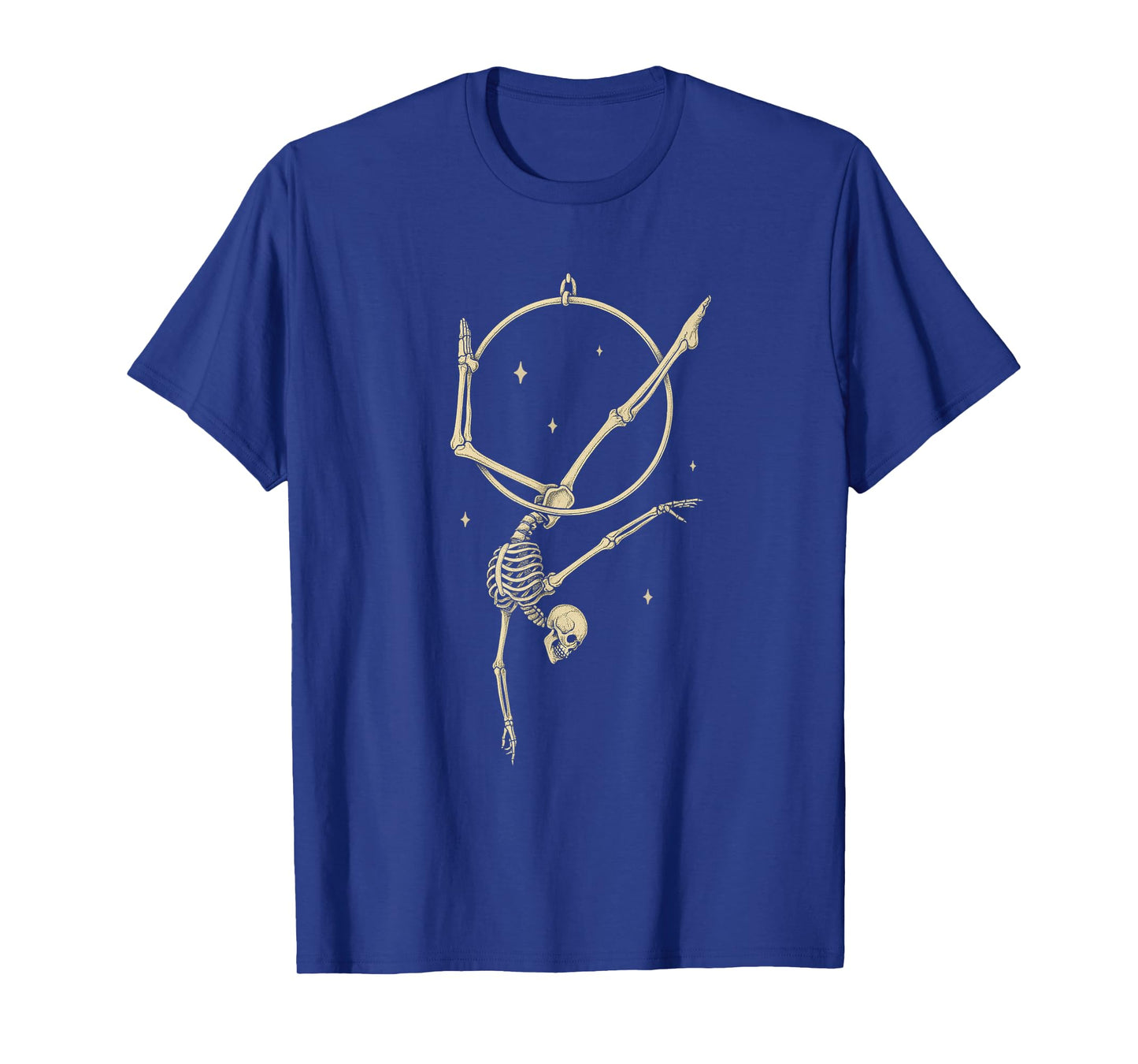 Skeleton Aerial Hoop Silk Aerialist Funny Circus Artist T-Shirt