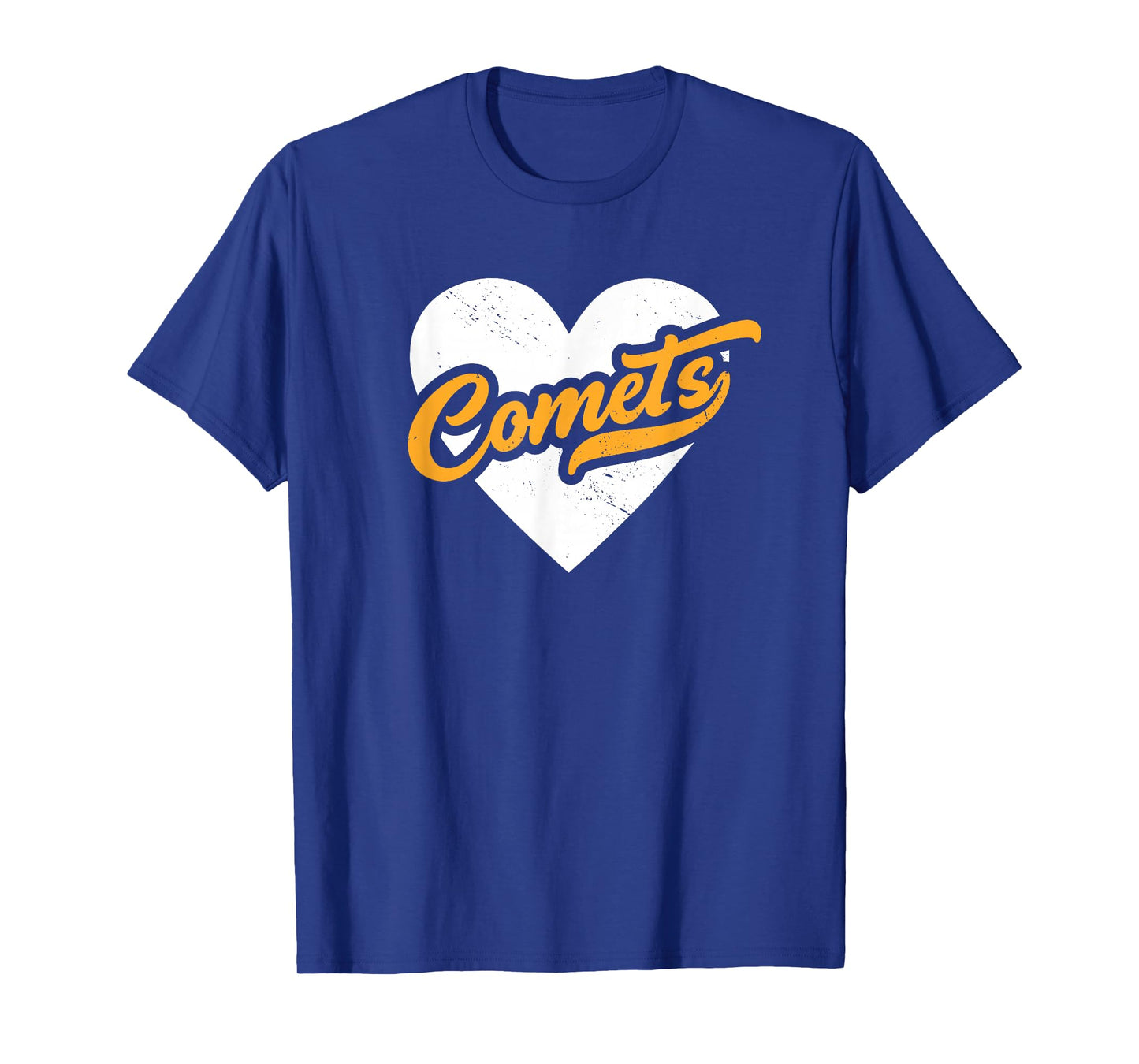 Vintage Comets High School Go Comets Pride Heart T-Shirt