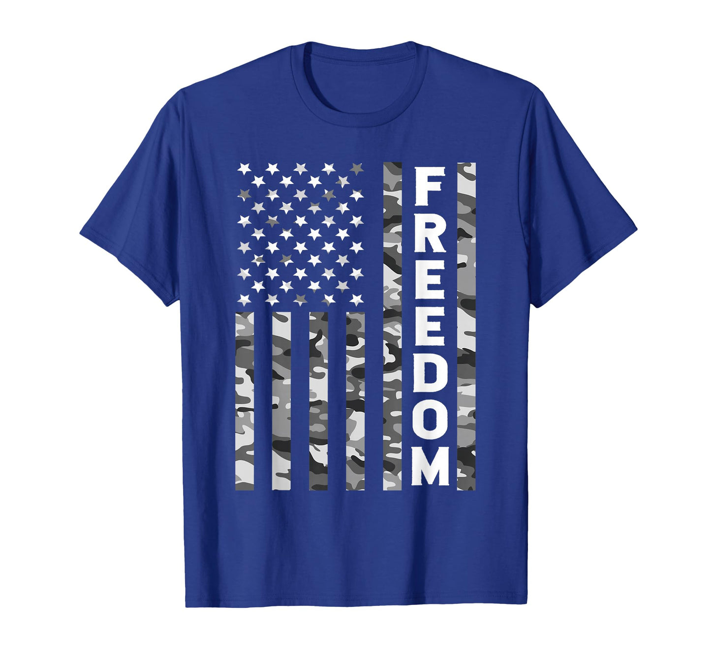 Vintage Freedom American Flag Camo T-Shirt