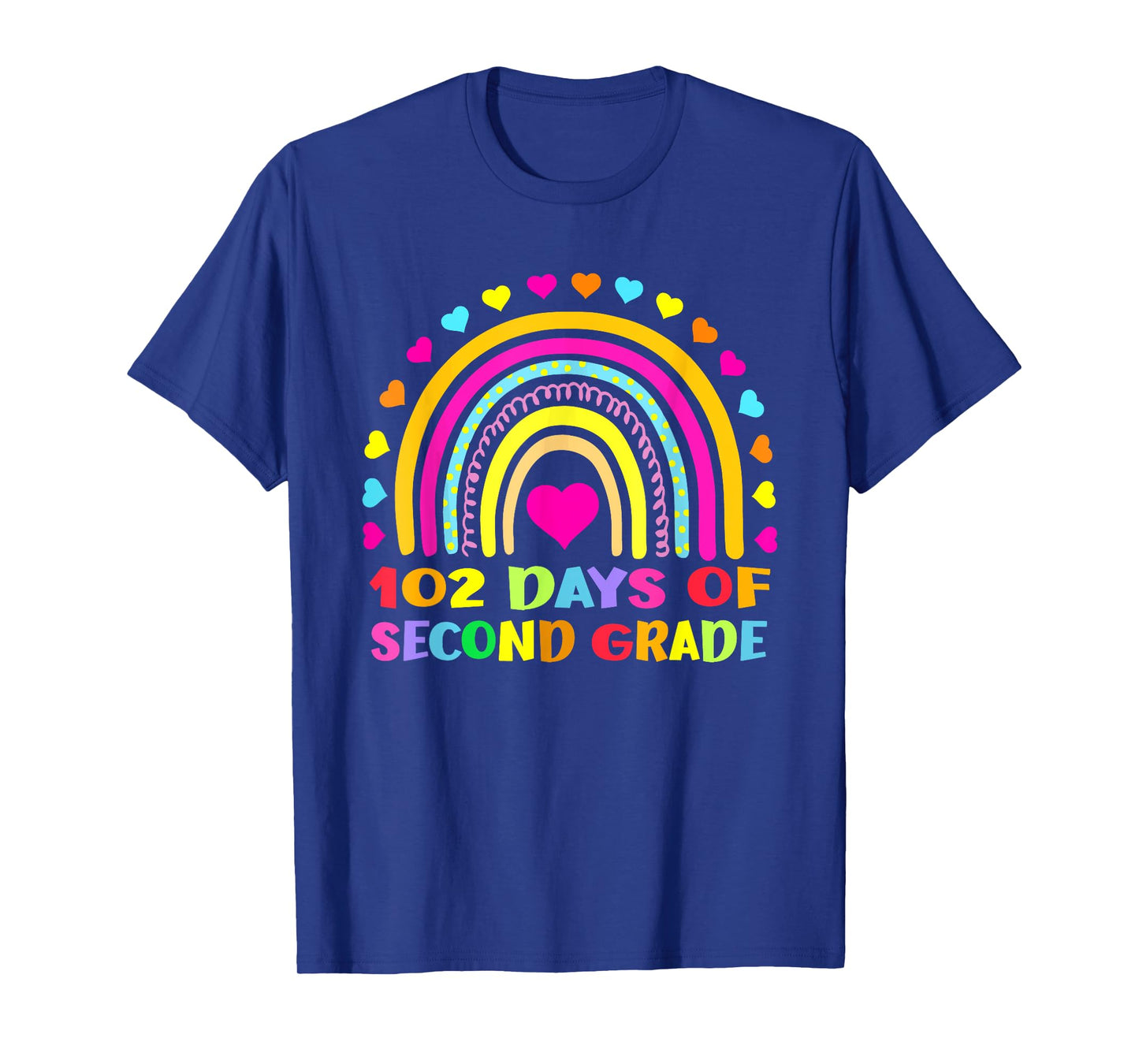 102 Day Of 2nd Grade Rainbow 102 Days Of Second Grade T-Shirt