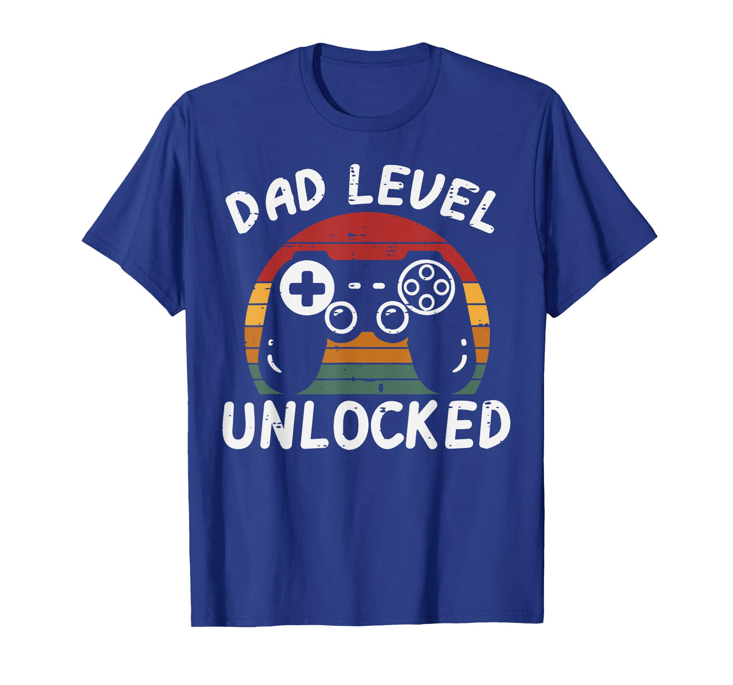 Fathers Day Gamer Dad Level Unlocked Retro Gaming Daddy Papa T-Shirt