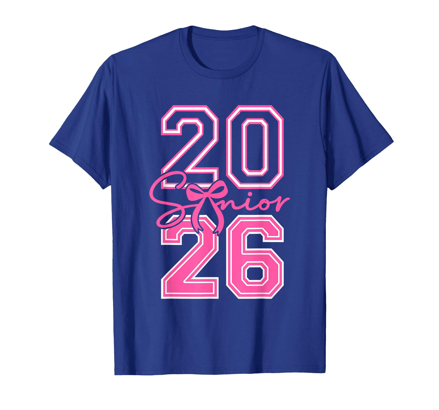 Senior 2026 Class of 2026 Coquette Pink Bow Graduation Girl T-Shirt