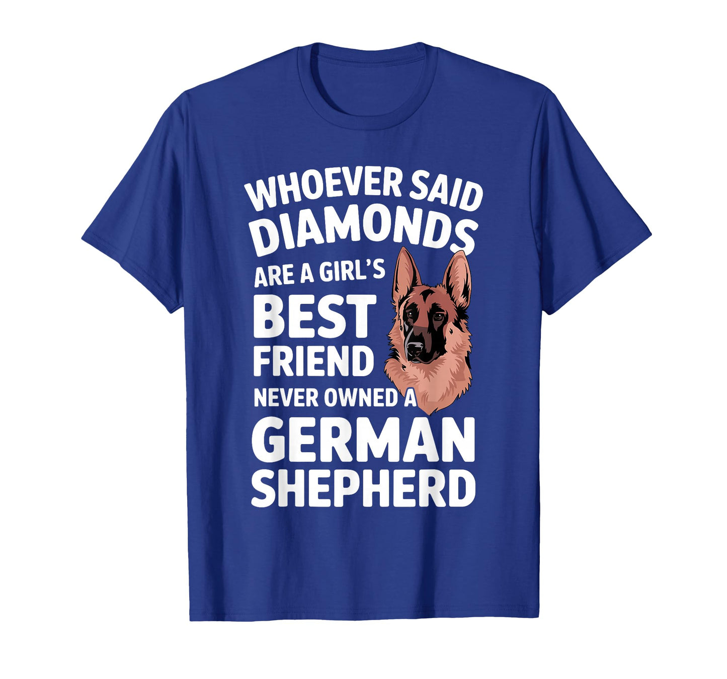 German Shepherd Art For Women Girls German Shepherd Lovers T-Shirt