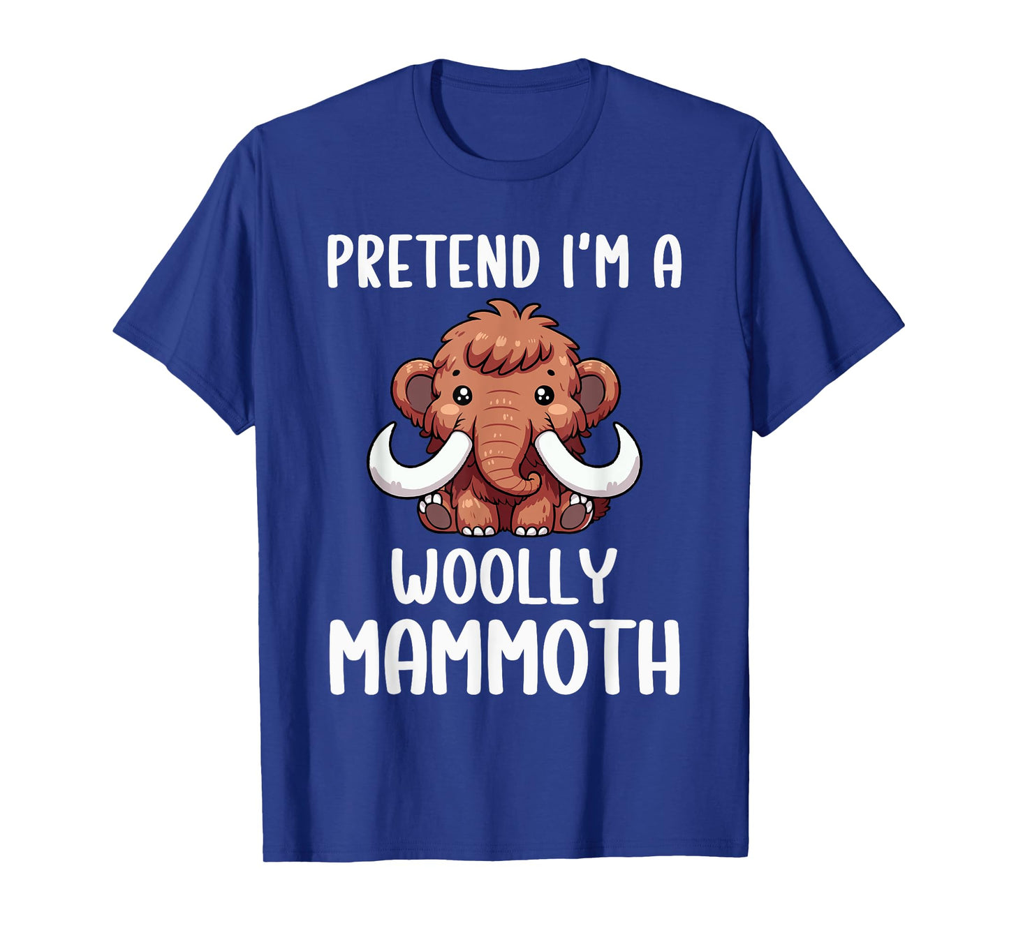 Woolly Mammoth Costume Boys Girls Easy Halloween Costume T-Shirt