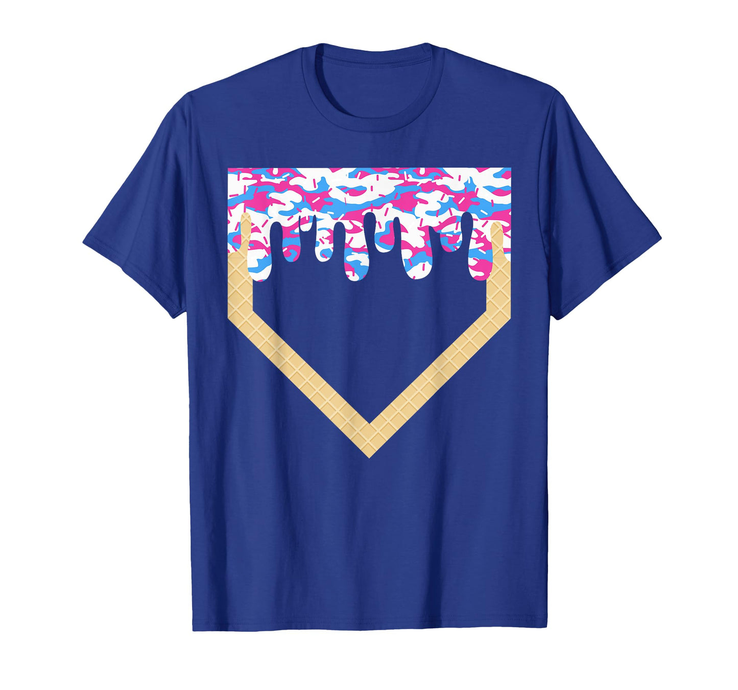Halloween Baseball Home Plate Drip Baseball Lifestyle Boys T-Shirt