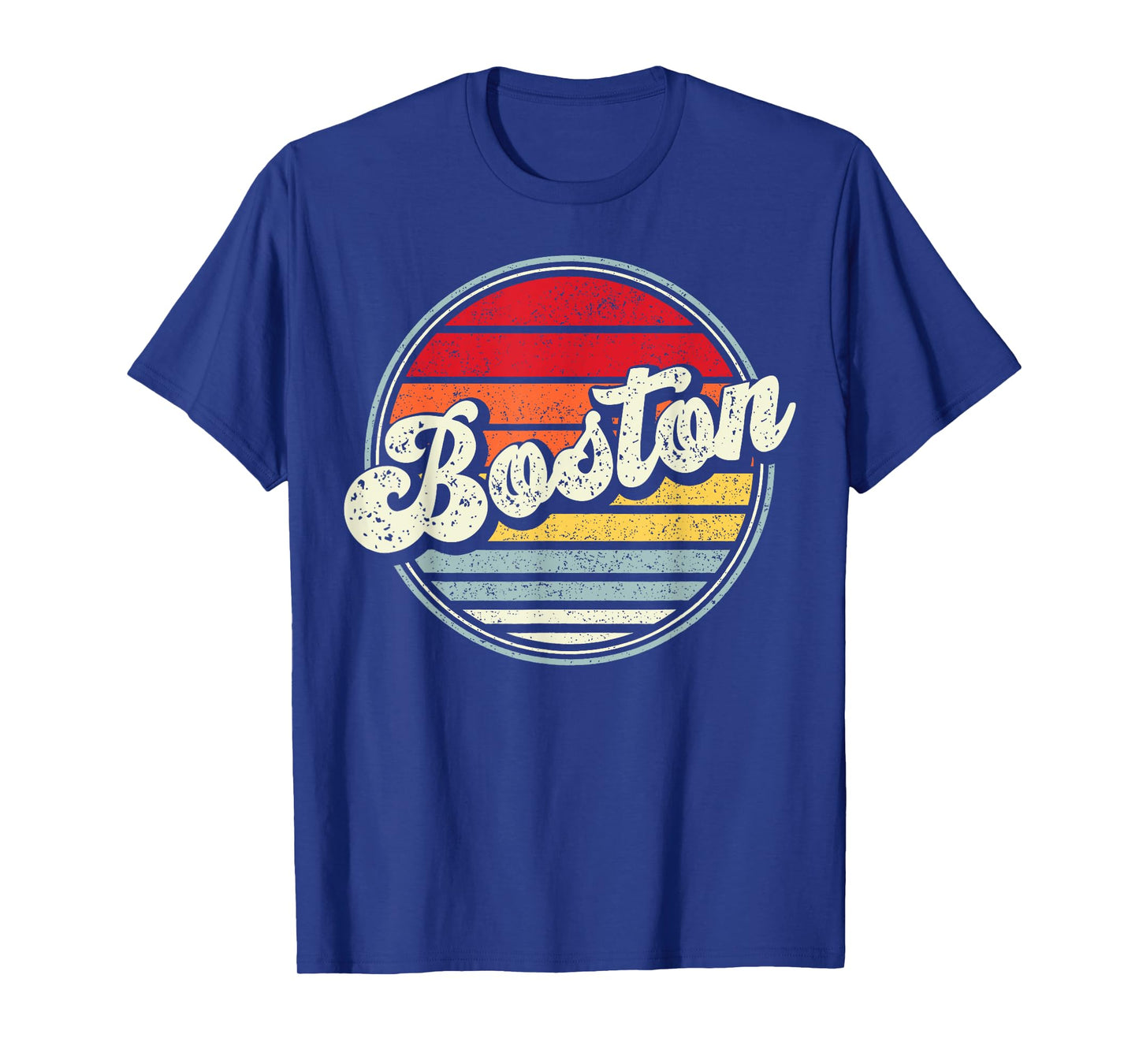 Retro Boston Home State Cool 70s Style Sunset Men Women Kids T-Shirt