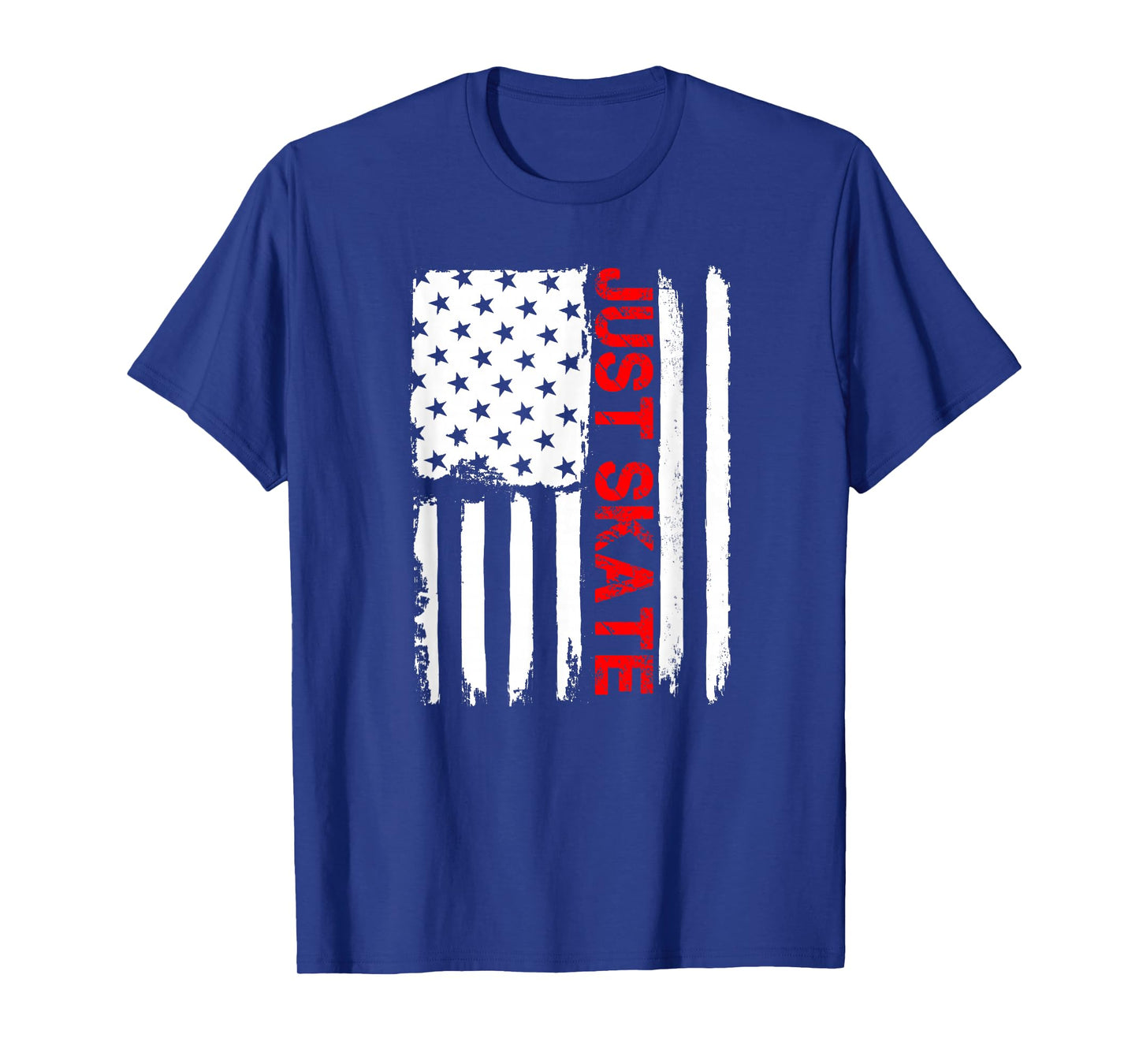 Just Skate July 4th American Flag Shirt Roller Skating Gift T-Shirt