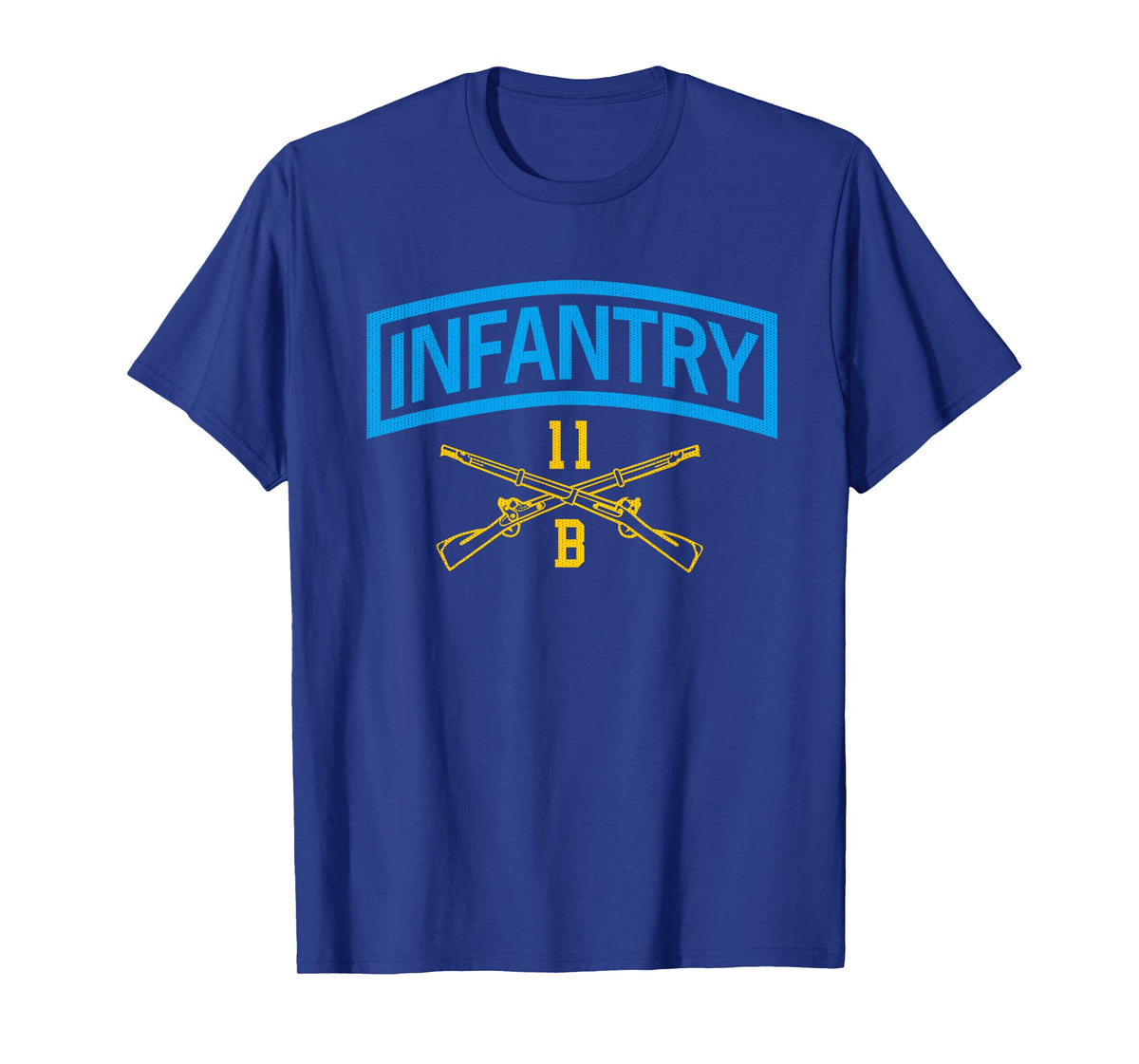 11B Infantry Combat Veteran 11 Bravo Infantryman Grunt Flag T-Shirt