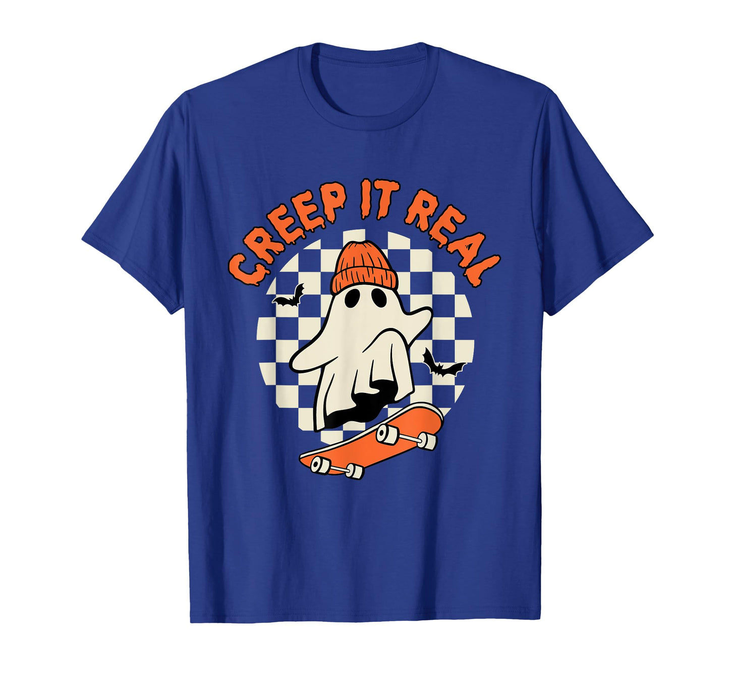 Vintage Retro Halloween Creep It Real Ghost Boy Fall Season T-Shirt