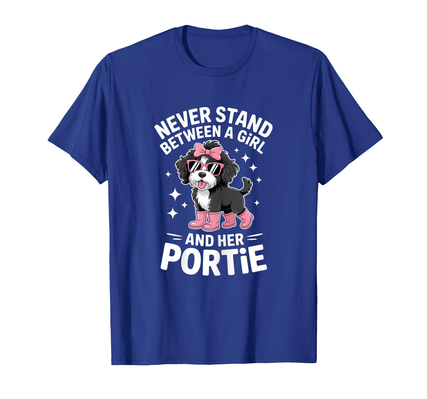 Portuguese Water Dog Girl Funny Portie T-Shirt