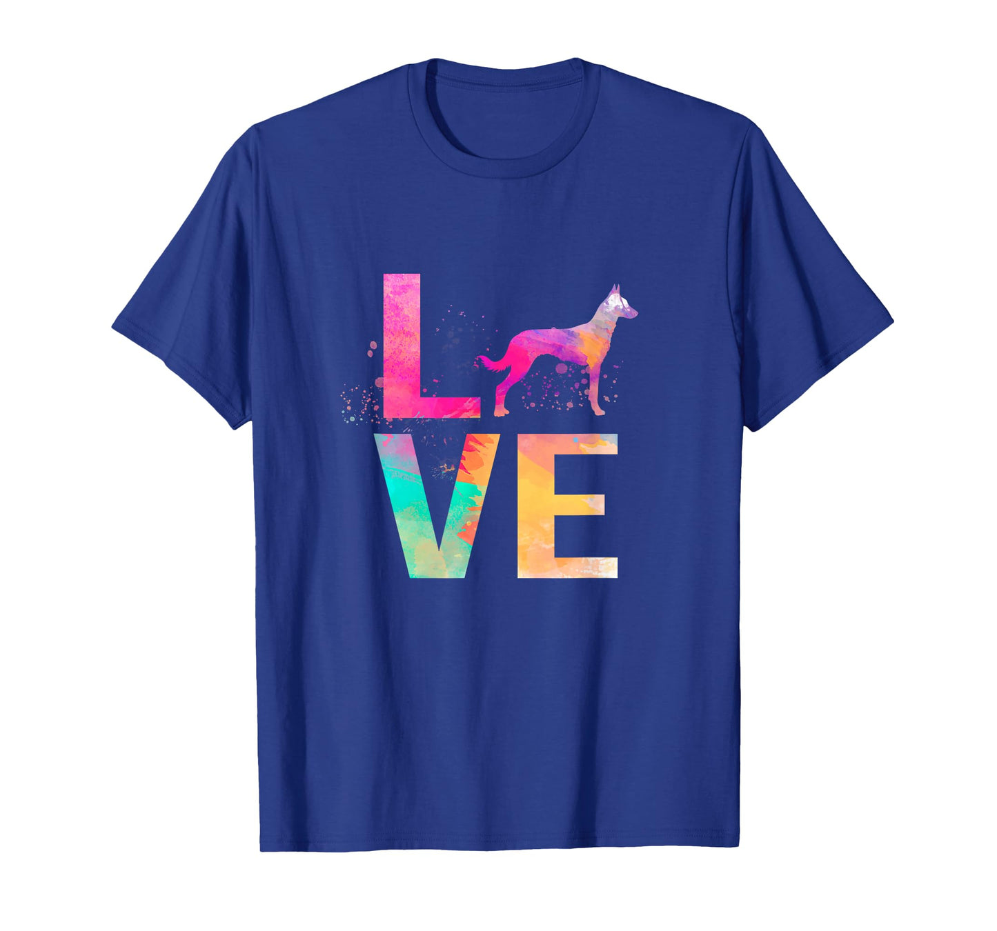 Colorful Belgian Malinois Dog Mom Gifts Belgian Malinois T-Shirt