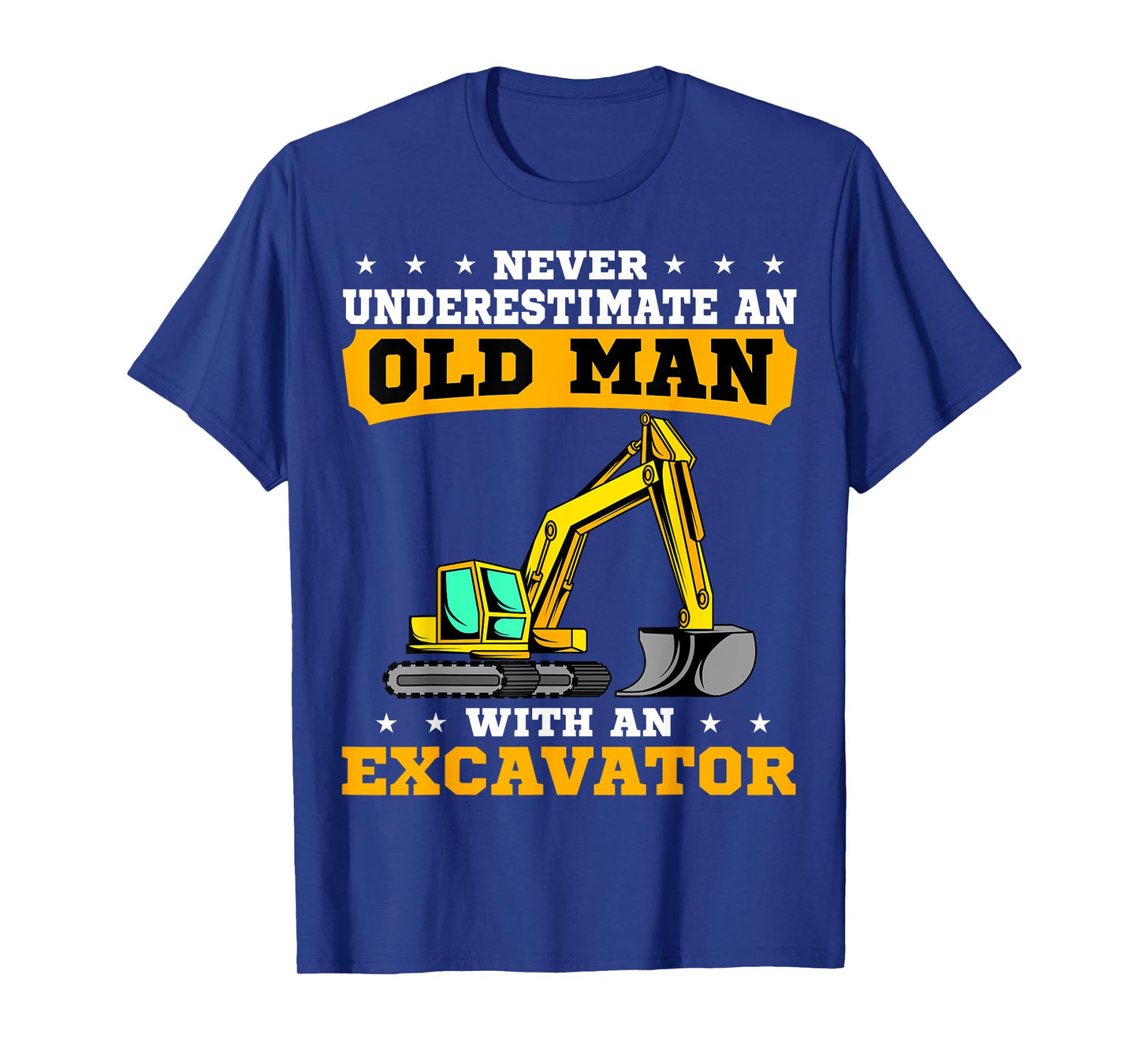 Heavy Equipment Operator Excavator Grandpa Grandfather T-Shirt