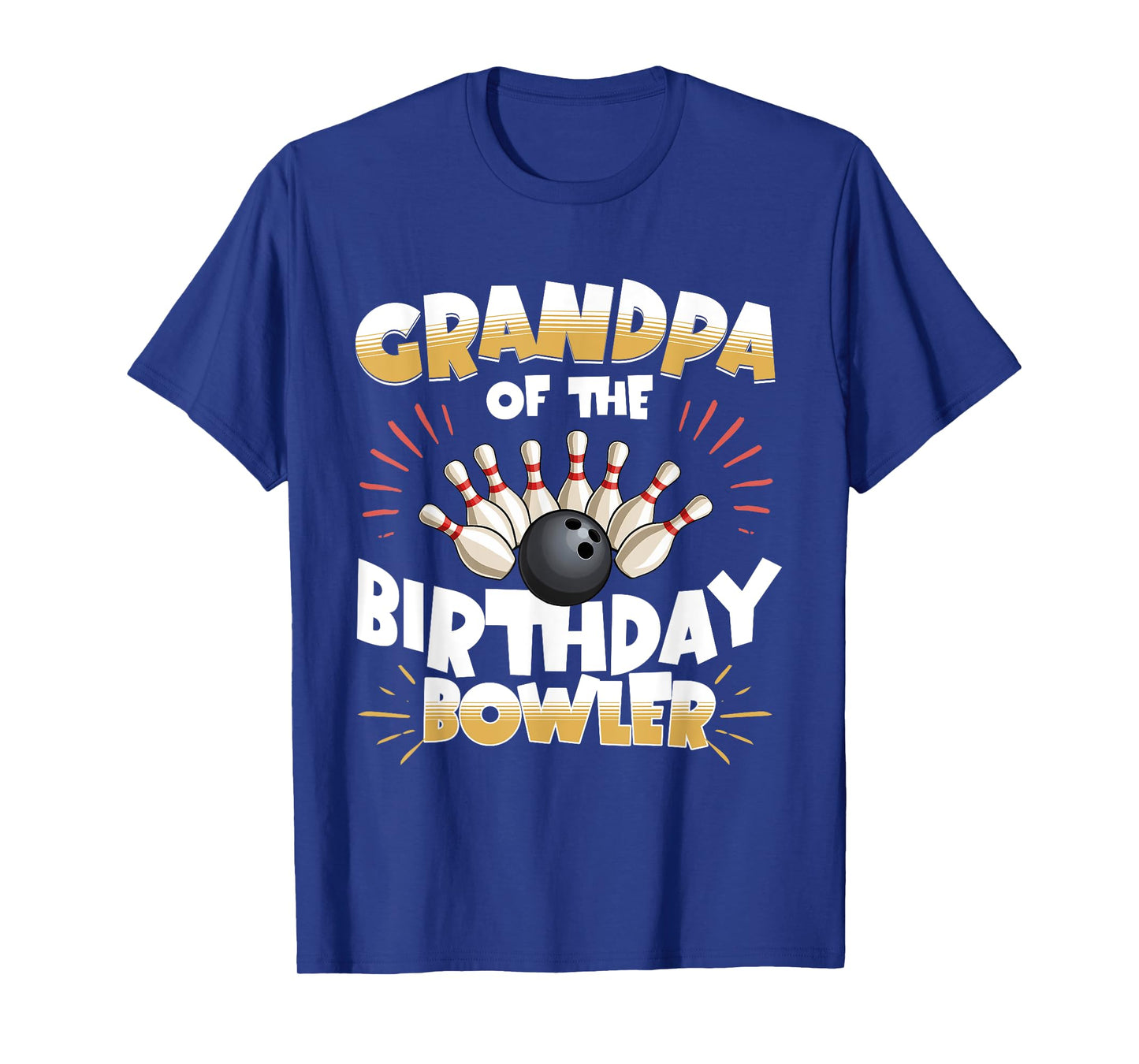 Bowling Party Kids Grandpa Of The Birthday Bowler Matching T-Shirt