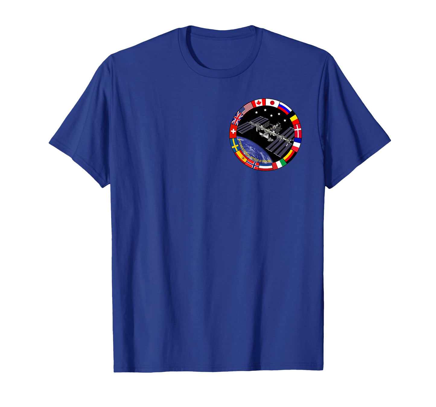 International Space Station T-Shirt NASA ISS Pocket Logo T-Shirt