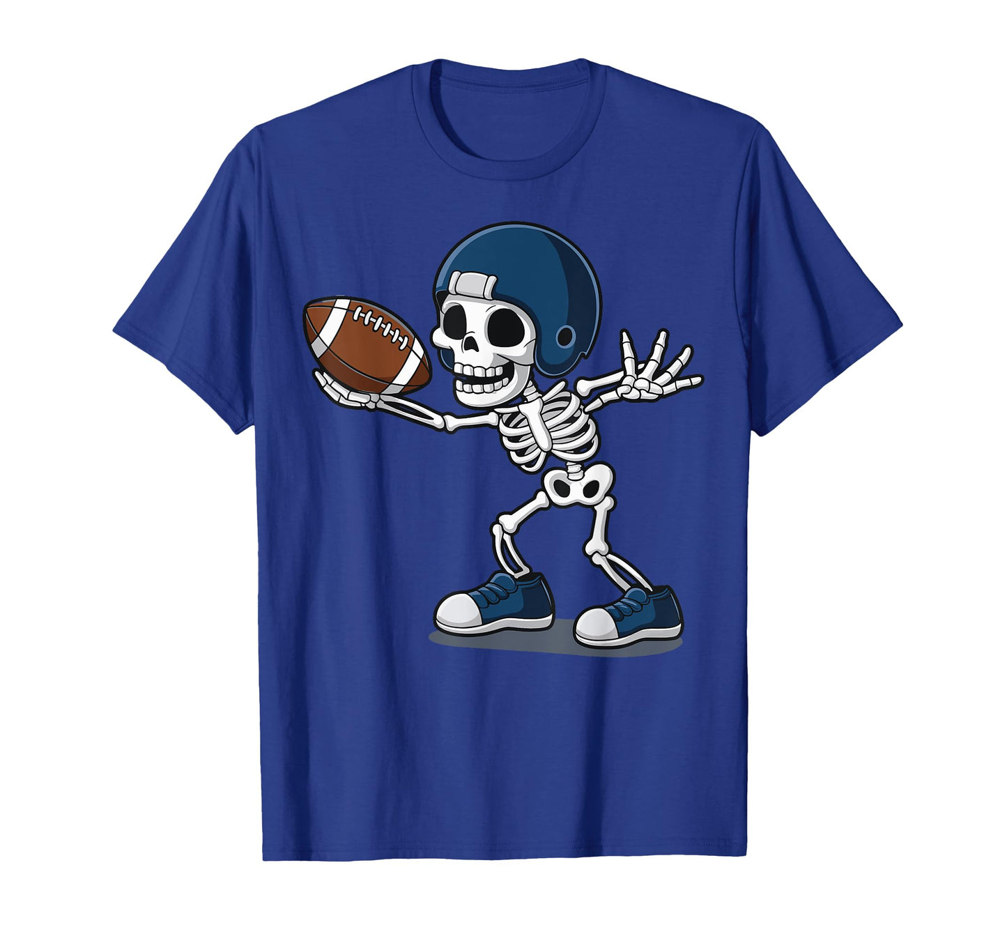 Skeleton Playing Football T-Shirt