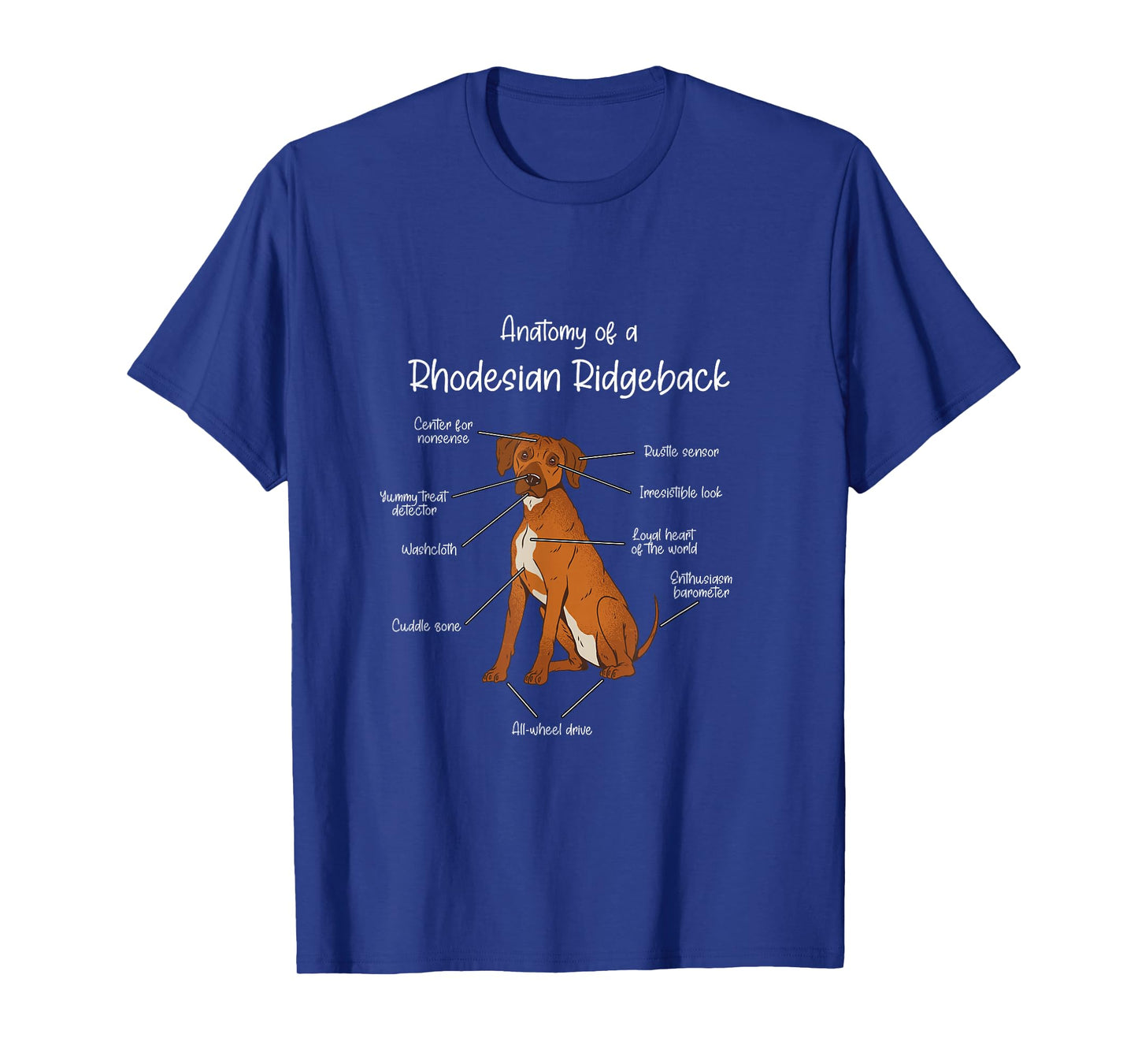 Anatomy of a Rhodesian Ridgeback | Dog Rhodesian Ridgeback T-Shirt