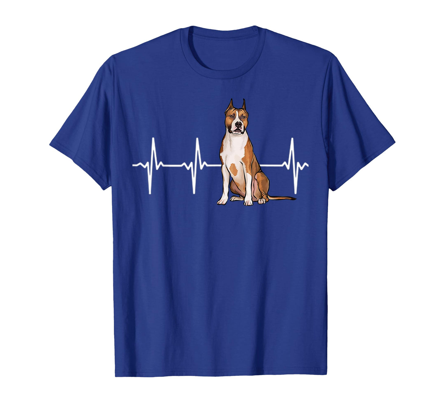 American Staffordshire Terrier Heartbeat Dog Lover T-Shirt