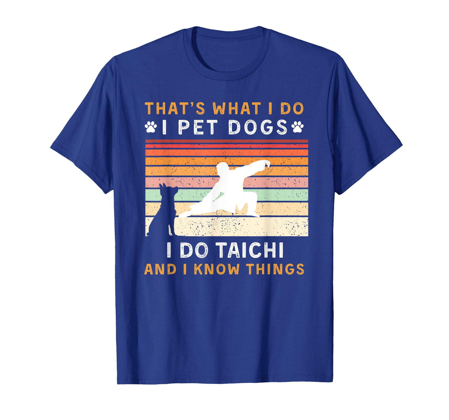 pet dogs play tai chi know things funny tee T-Shirt