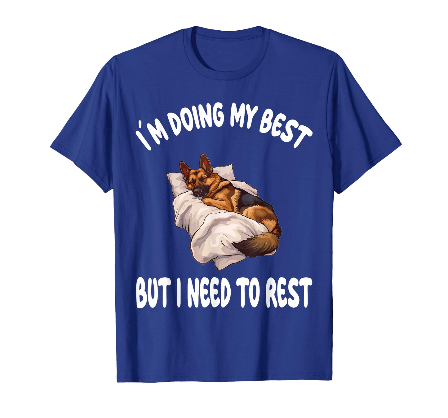 German Shepherd Dog Pajamas Nightgown Sleeping Napping T-Shirt