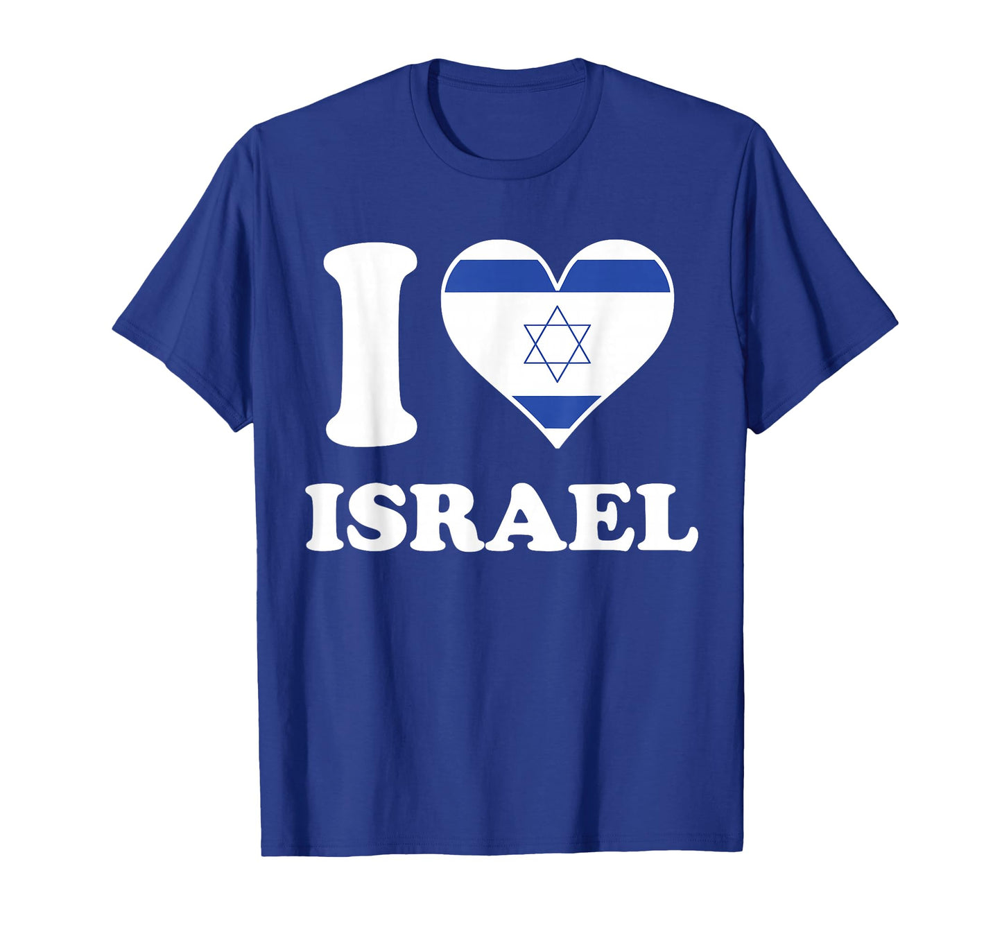 I Love Israel Israeli Flag Heart T-Shirt T-Shirt