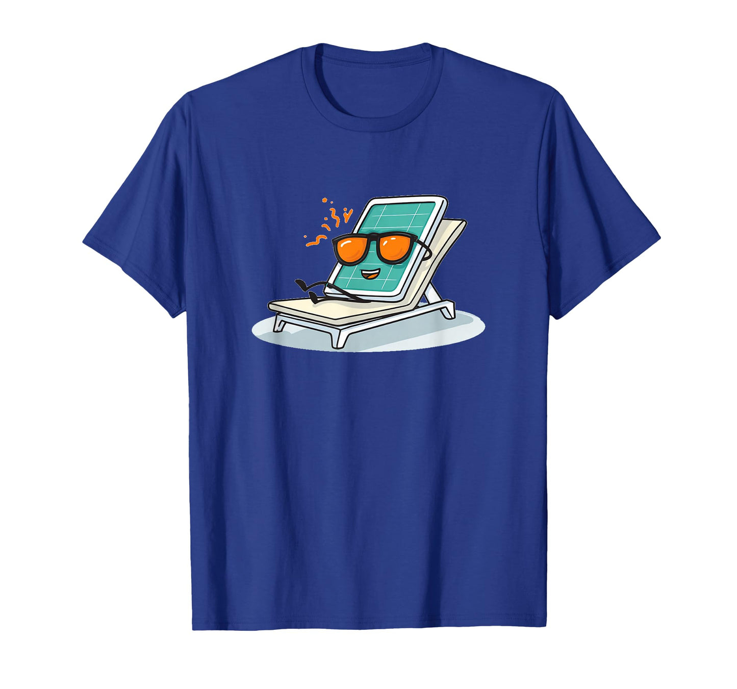 Chilling Solar Panel in The Sun Costume for Sunbath Lovers T-Shirt