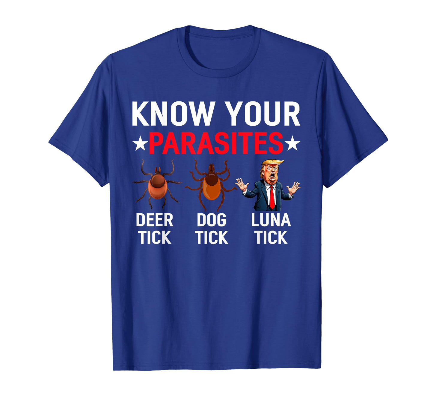 Know Your Parasites Anti-Trump Meme Trump Parody Tick Resist T-Shirt