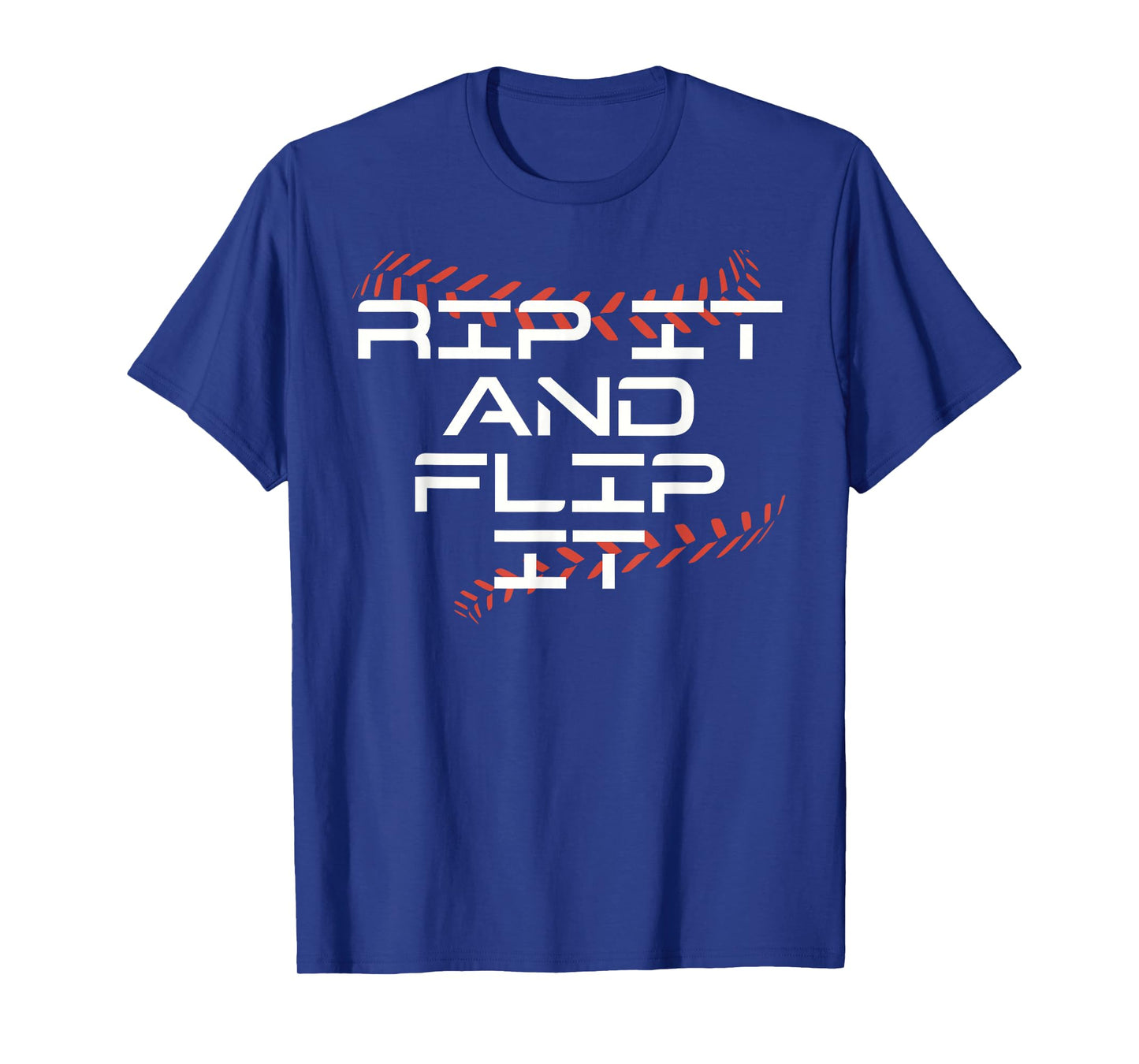 Funny Baseball Home Run Rip It and Flip T-Shirt