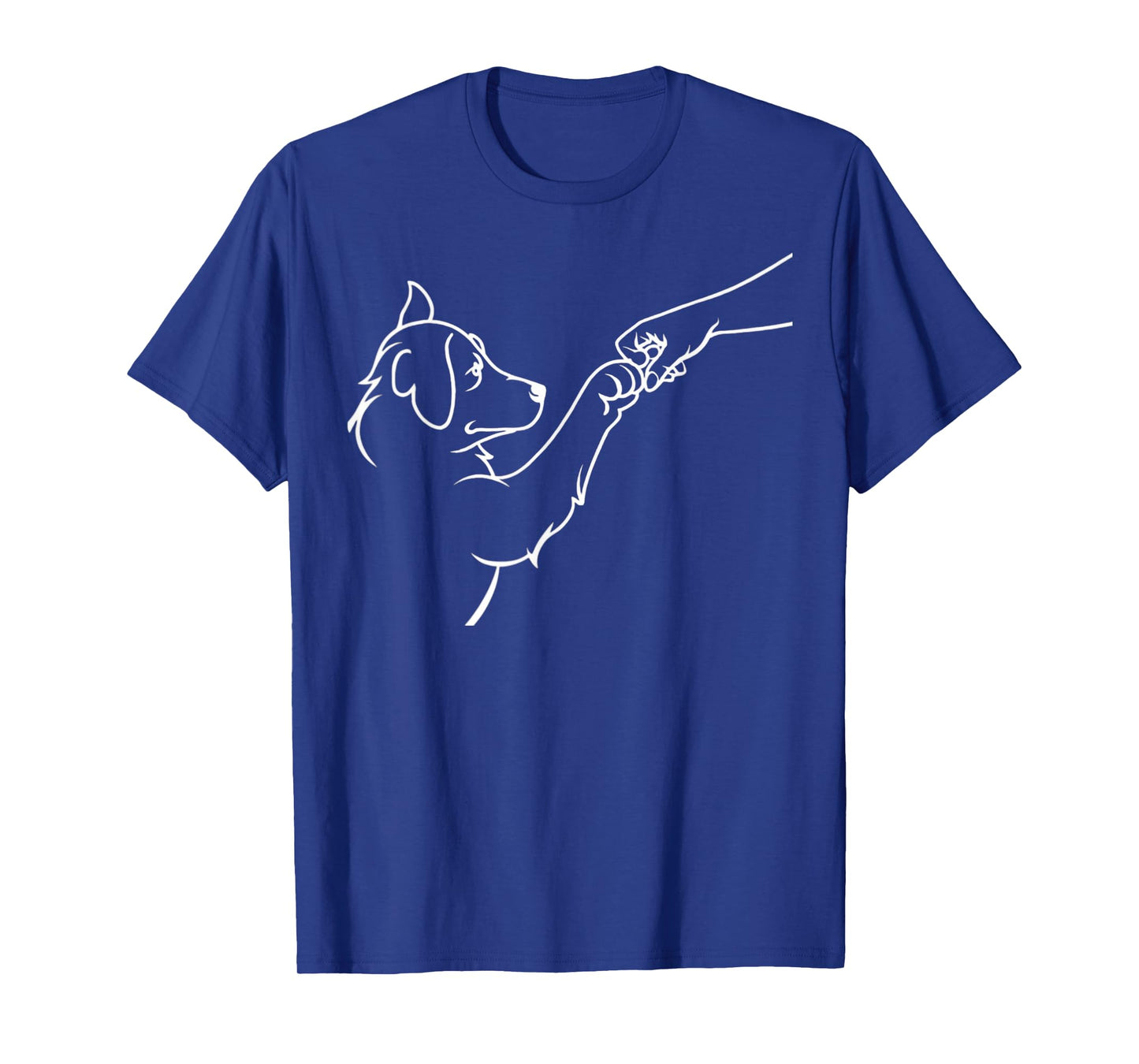 Punch Hand Dog And People Friendship Bump Dog's Paw T-Shirt