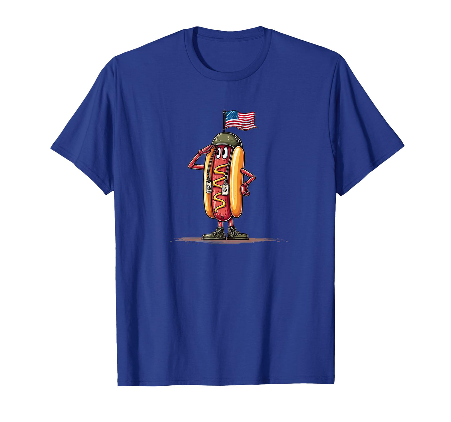 Patriotic Military Hotdog Look T-Shirt