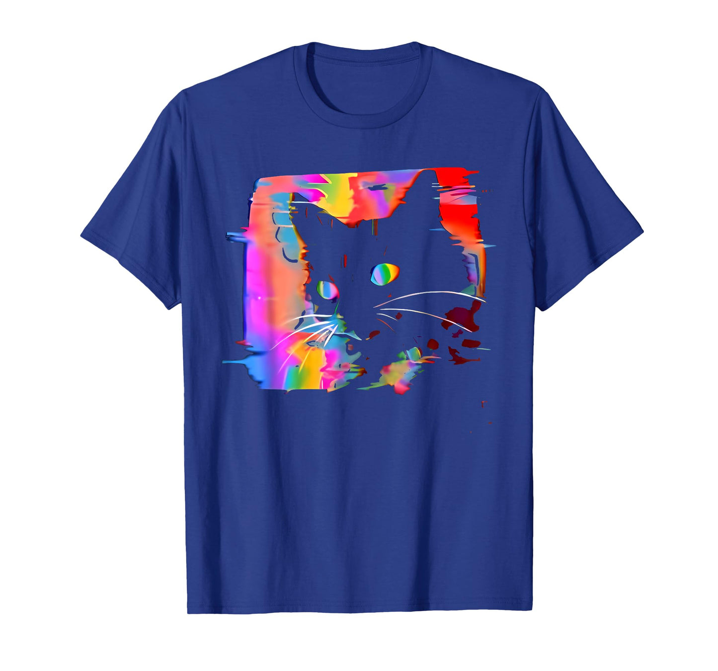 Psychedelic Weirdcore Cat Vaporwave Aesthetic Trippy T-Shirt